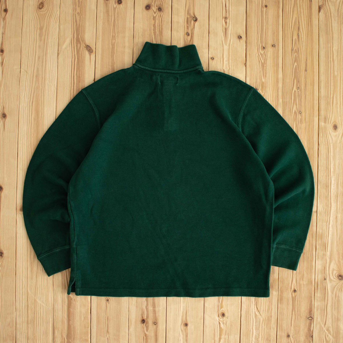 (M) Polo Ralph Lauren Vintage Embroidered Quarter-Zip Green
