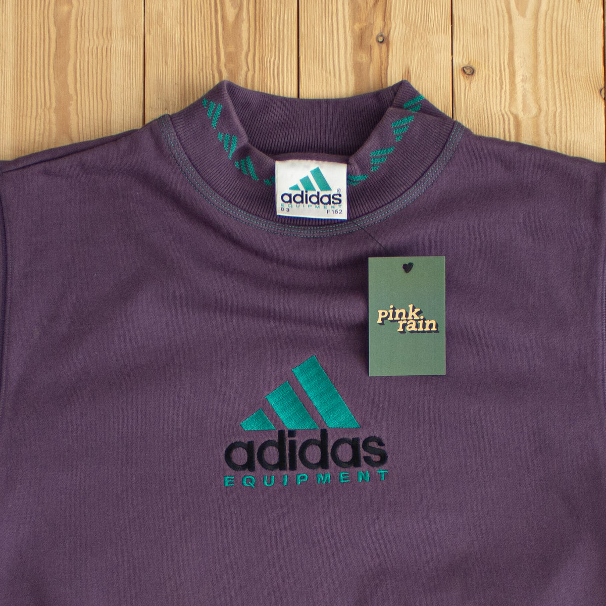 (S/M) Adidas Equipment Vintage Embroidered Sweatshirt Purple