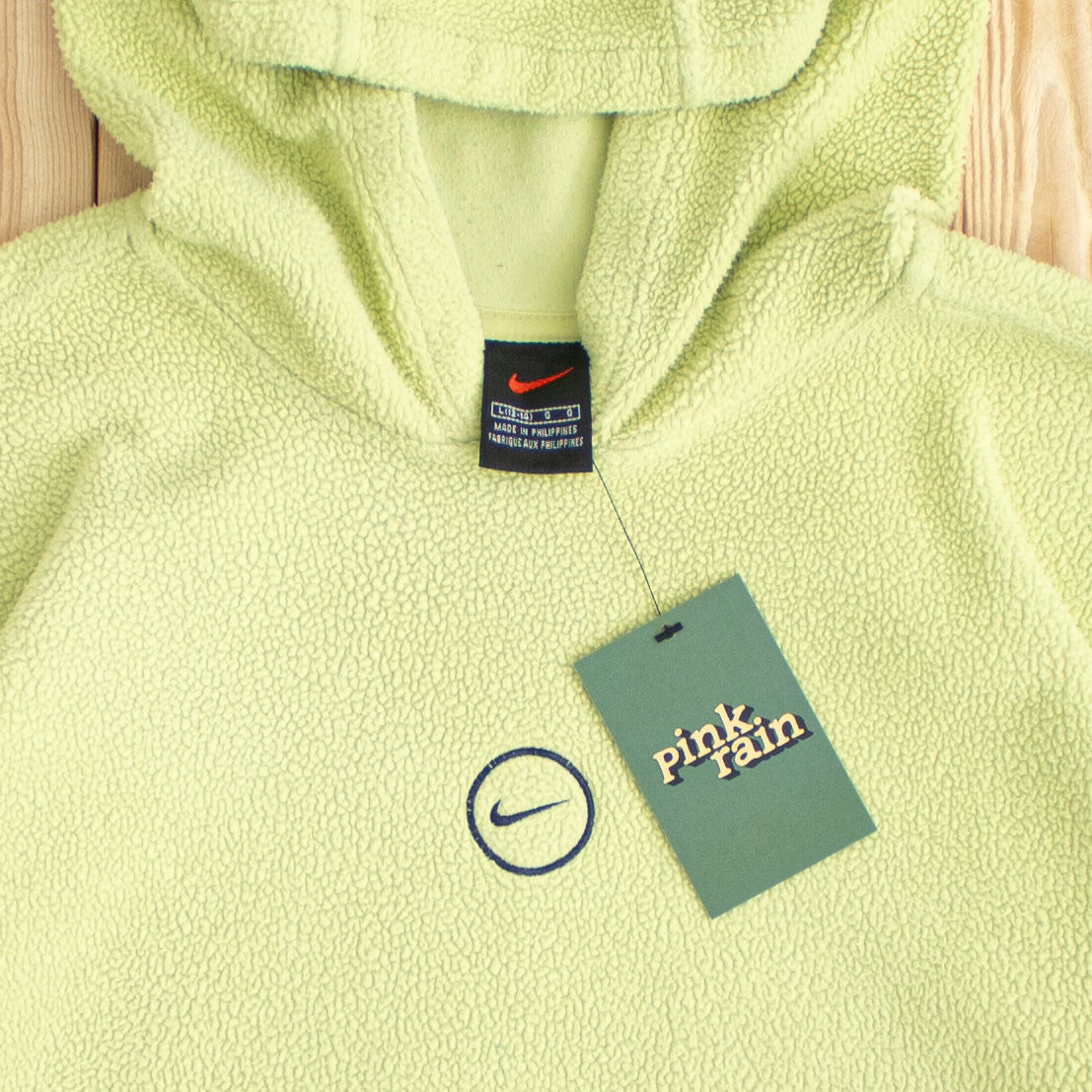 (S) Vintage Nike Swoosh Embroidered Fleece Hoodie
