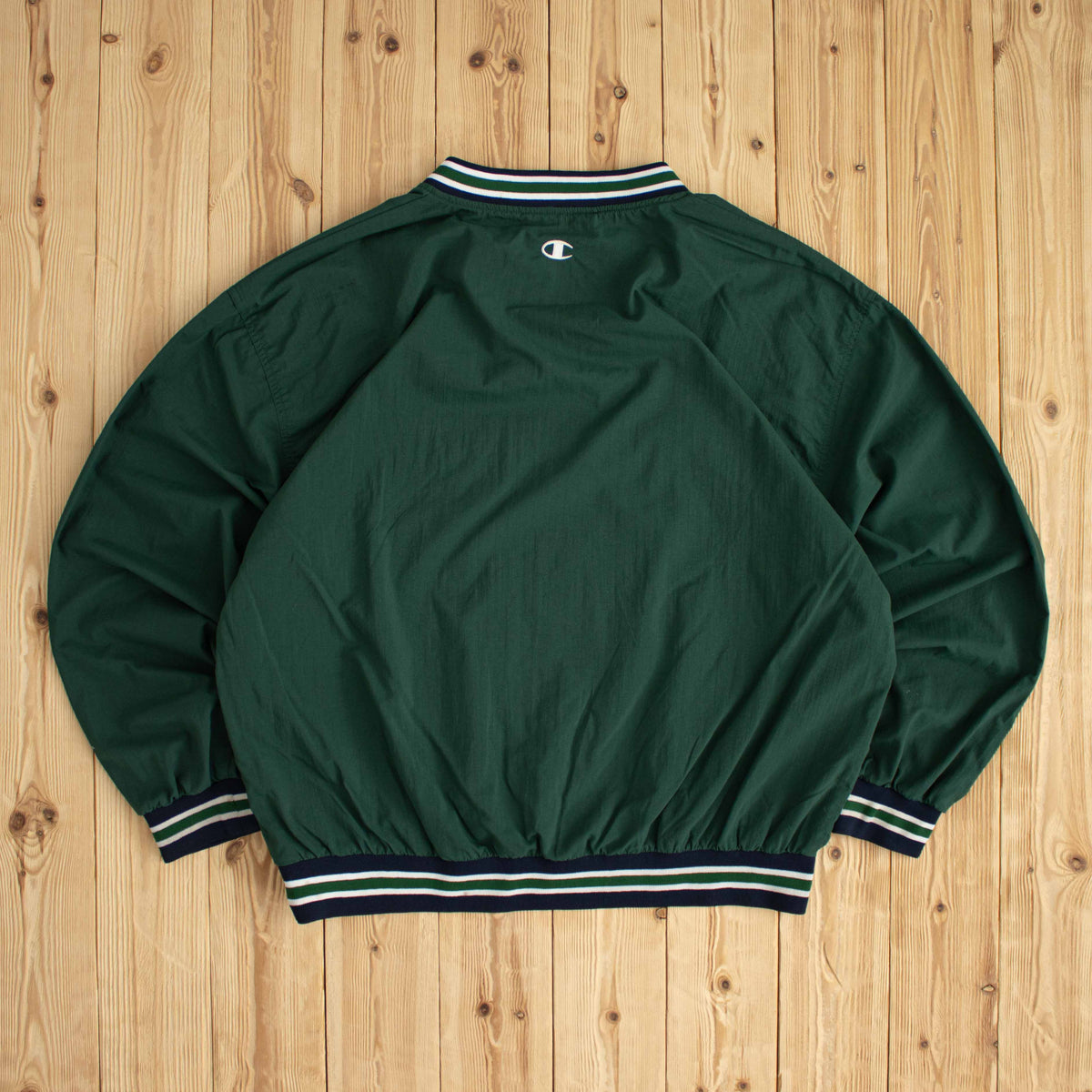 (XL) Champion Vintage Embroidered Windbreaker Green