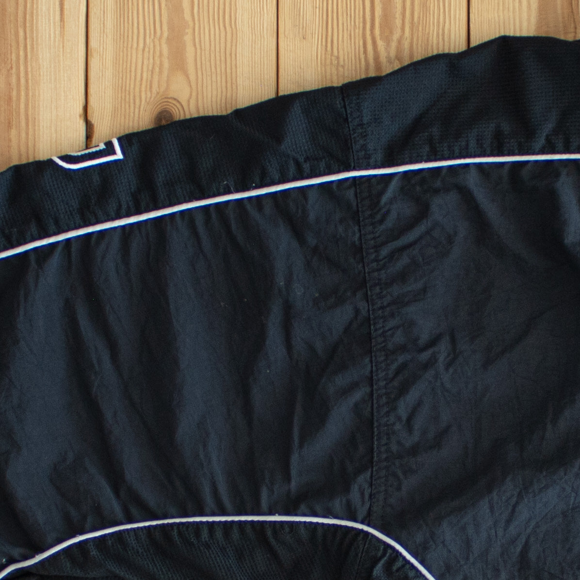 (M) Reebok Logo Vintage Embroidered Track Jacket Black