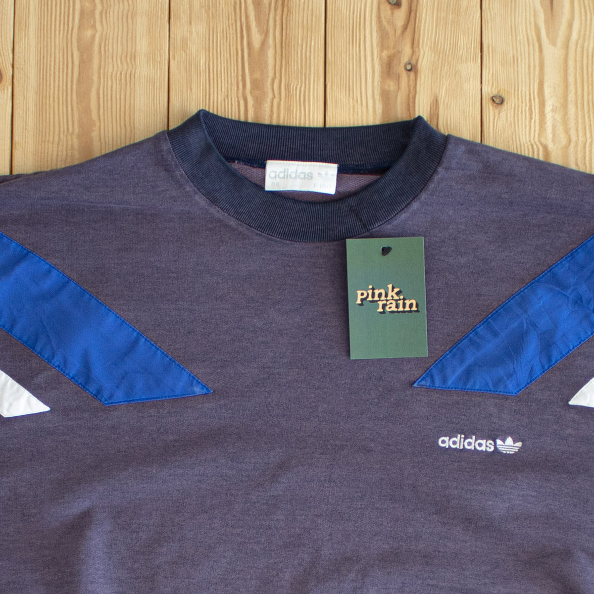 (M) Adidas Vintage Embroidered Sweatshirt Purple