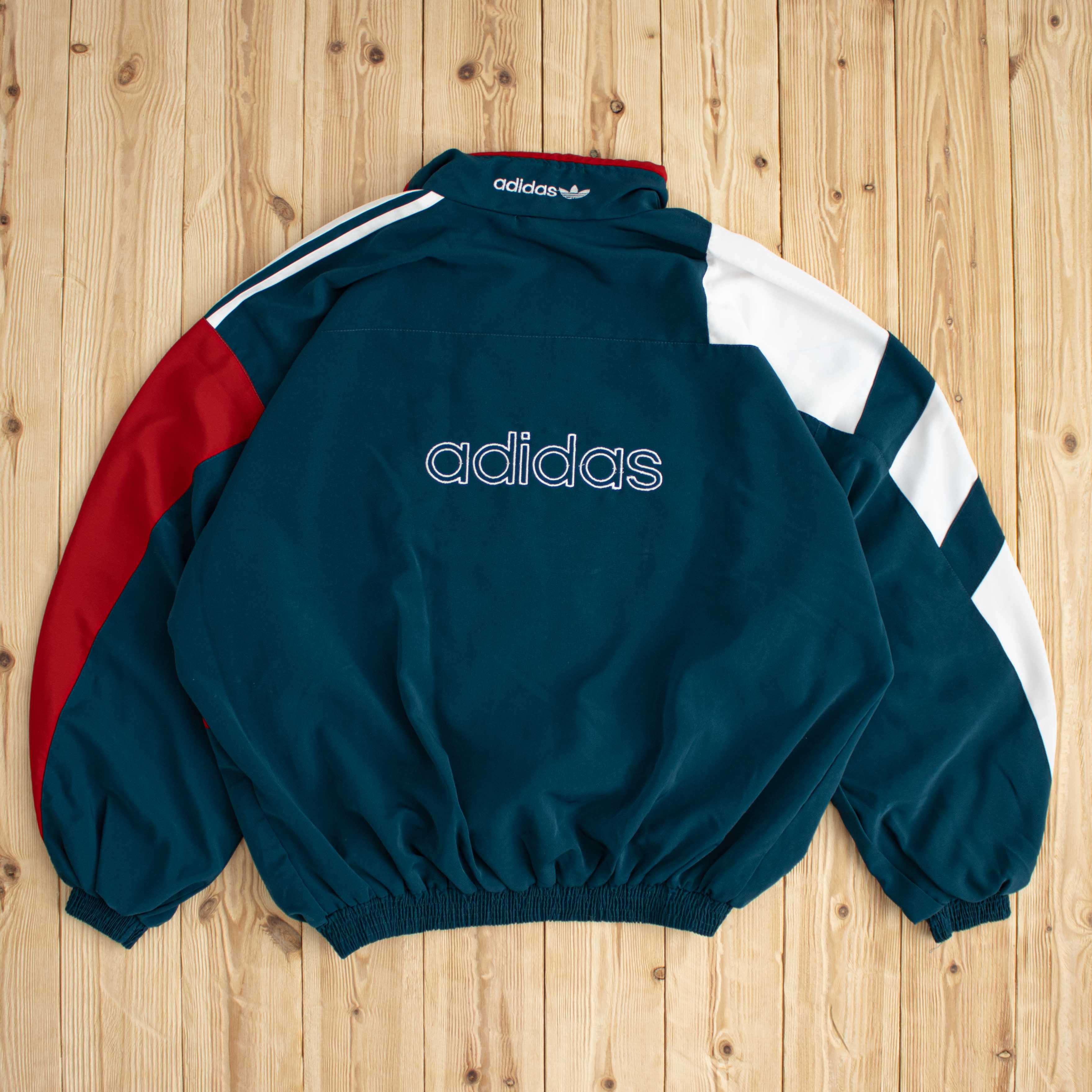 (XL) Vintage Adidas Embroidered Jacket