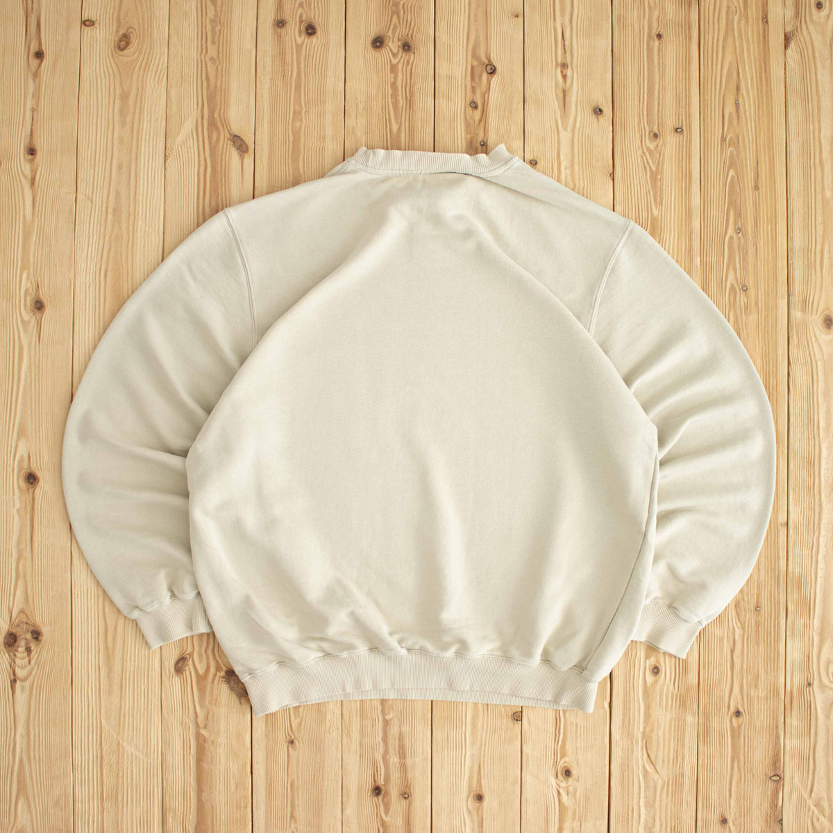 (L) Adidas Vintage Essential Embroidered Sweatshirt Beige