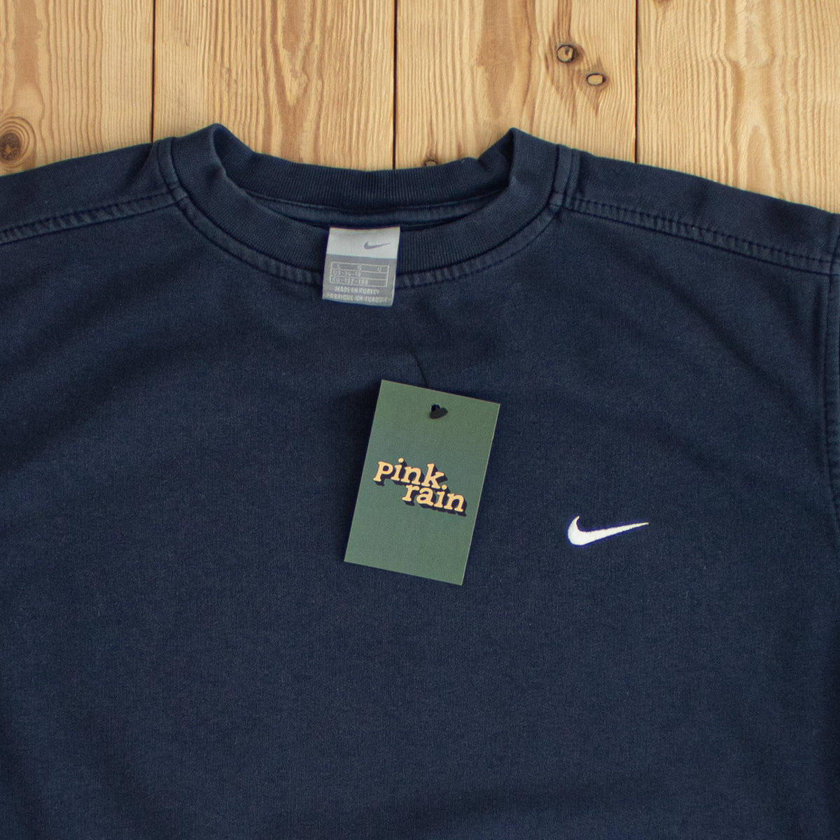 (S) Nike Vintage Essential Embroidered Sweatshirt Blue