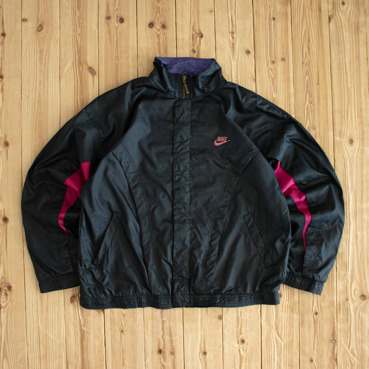 (M/L) Nike Premier Vintage Embroidered Jacket Black