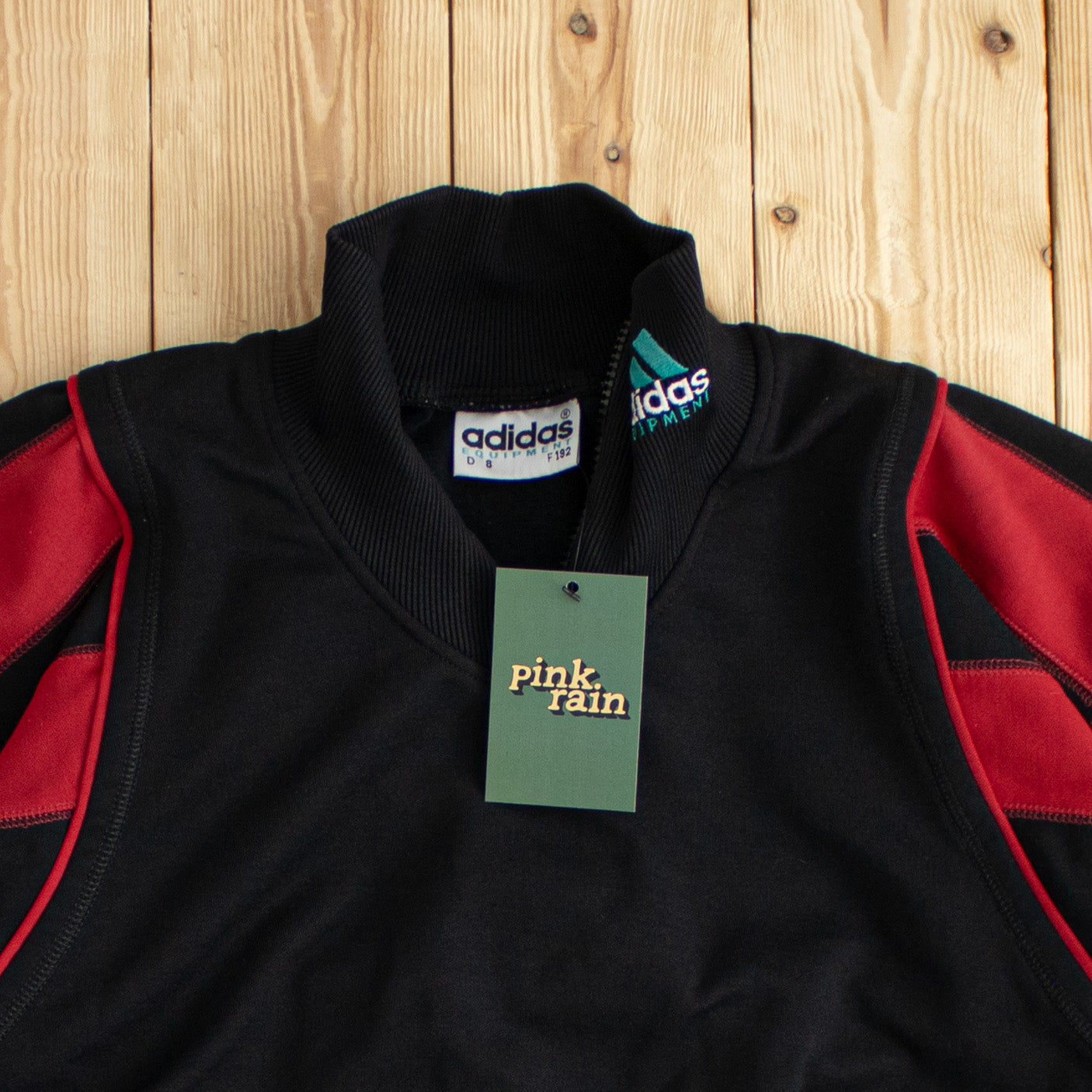 (S/M) Vintage Adidas Equipment Embroidered Quarter-Zip Sweatshirt