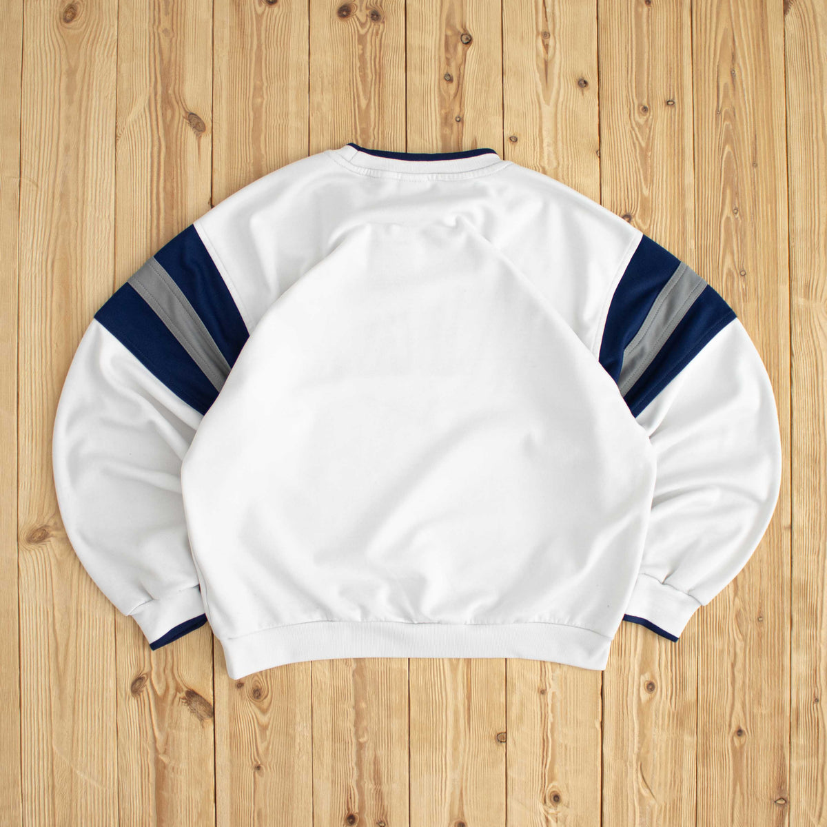 (S/M) Nike Spell Out Vintage Embroidered Sweatshirt White
