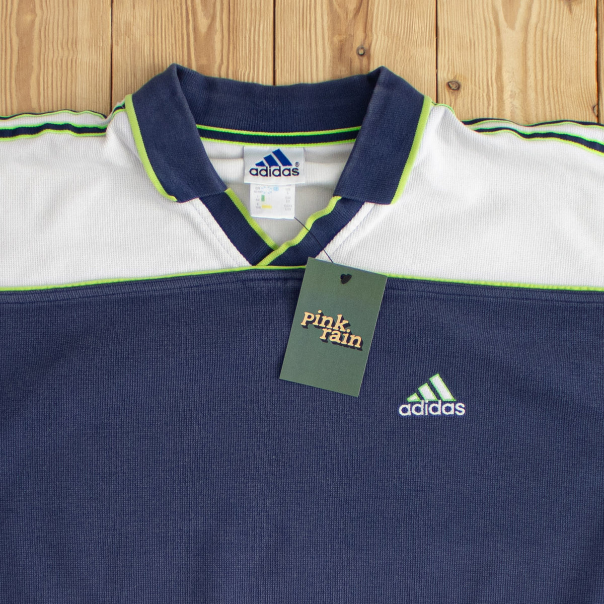 (L) Adidas Vintage Essential Embroidered Sweatshirt Blue