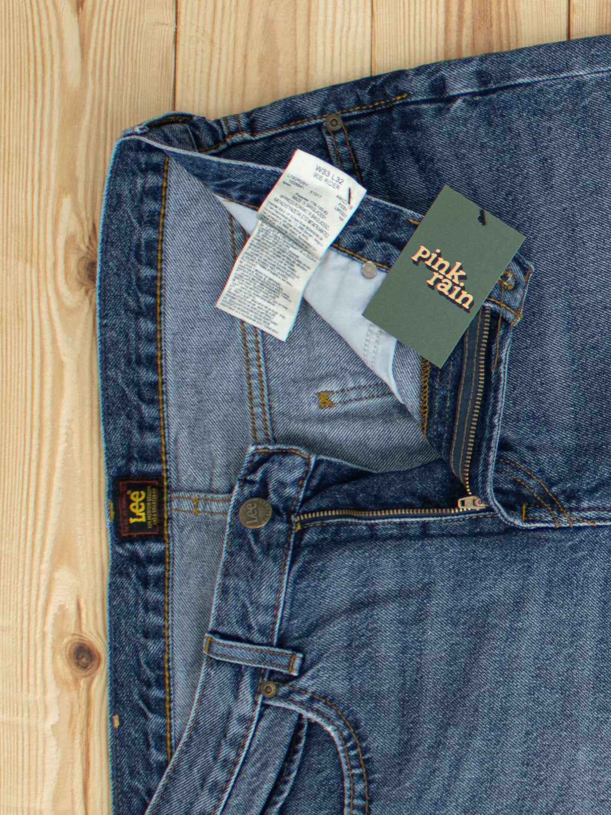 (W33 L32) Reworked Vintage Lee Jeans