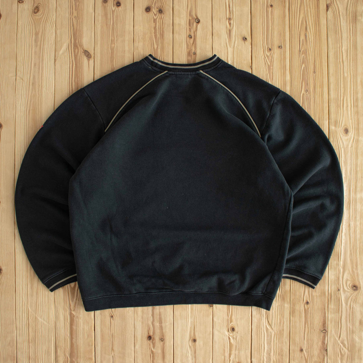 (XL) Nike Spell Out Vintage Embroidered Sweatshirt Black