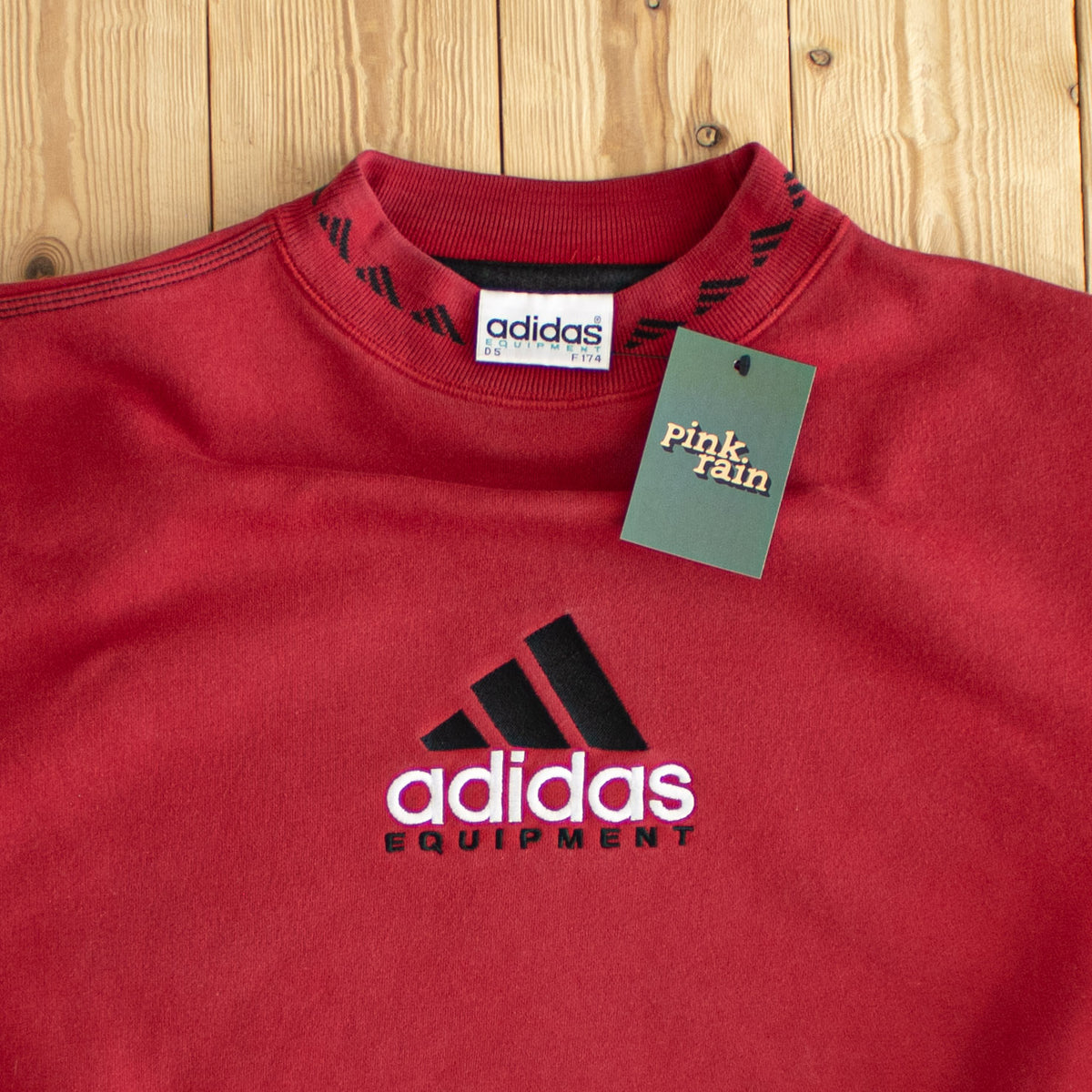 (S/M) Adidas Equipment Vintage Embroidered Sweatshirt Red