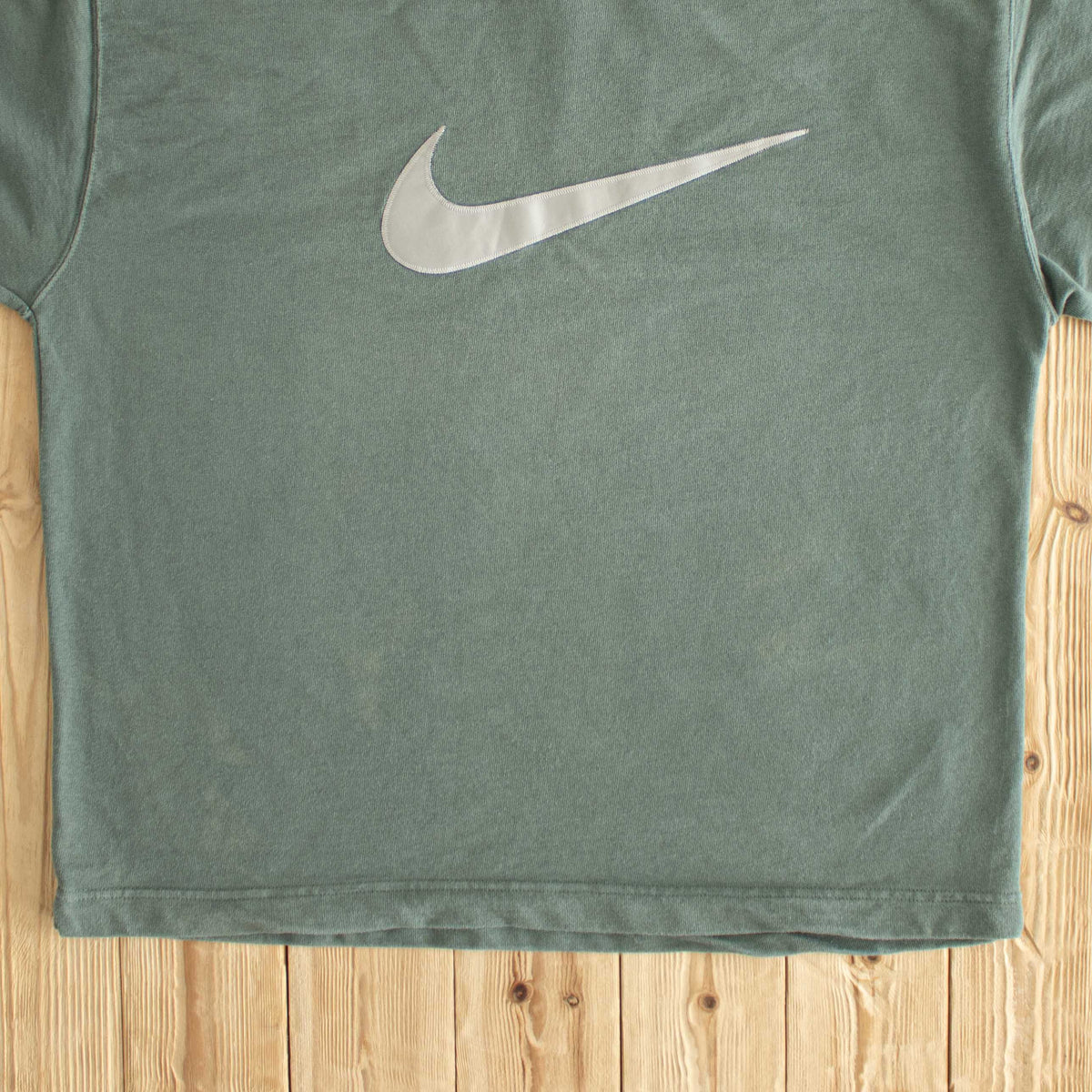 (XL/XXL) Nike Swoosh Vintage Embroidered Sweatshirt Green
