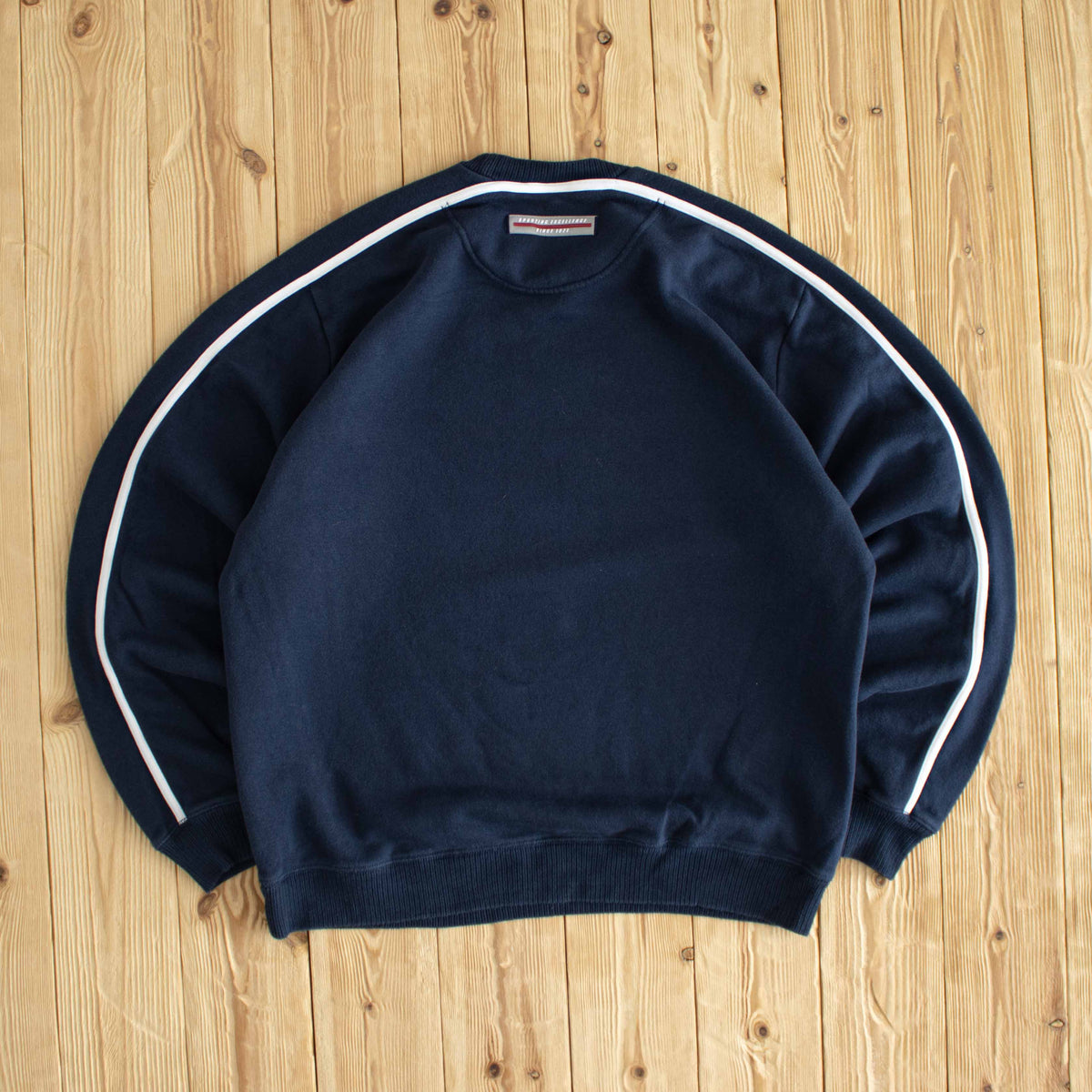 (M) Nike Spell Out Vintage Embroidered Sweatshirt Blue