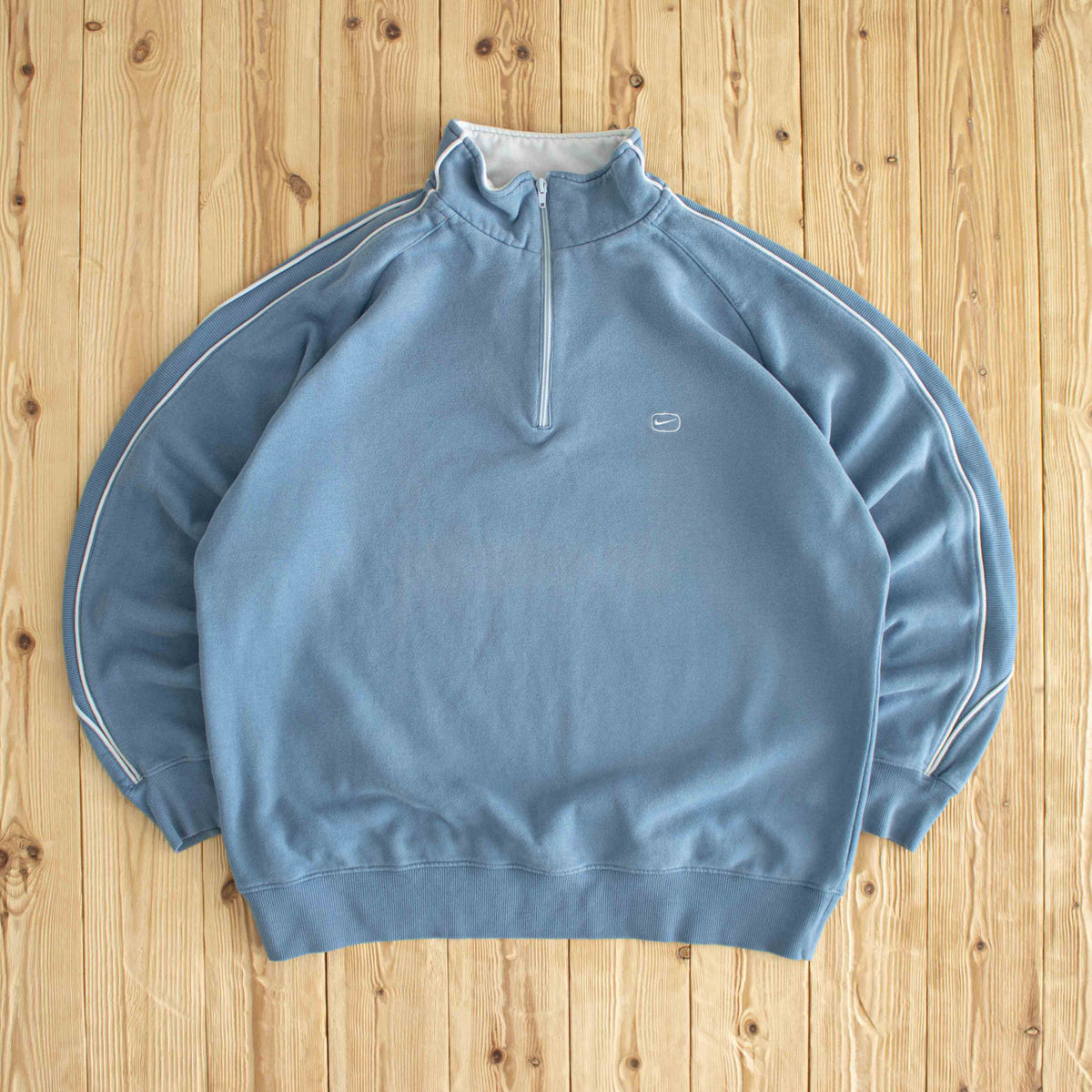 (XL) Nike SPRTSDLX Vintage Embroidered Quarter-Zip Blue
