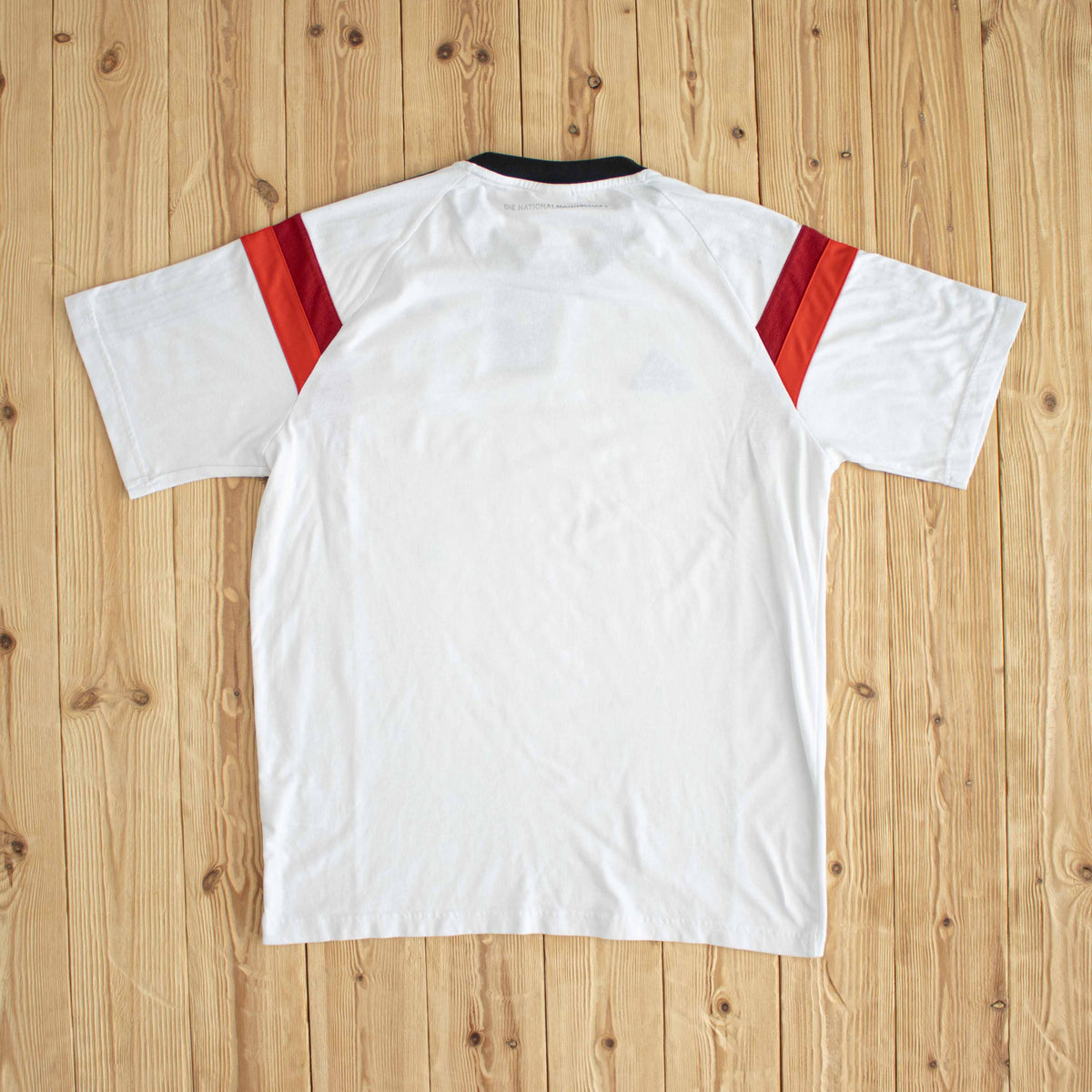 (L) Adidas Deutscher Fussball-Bund Embroidered T-Shirt White