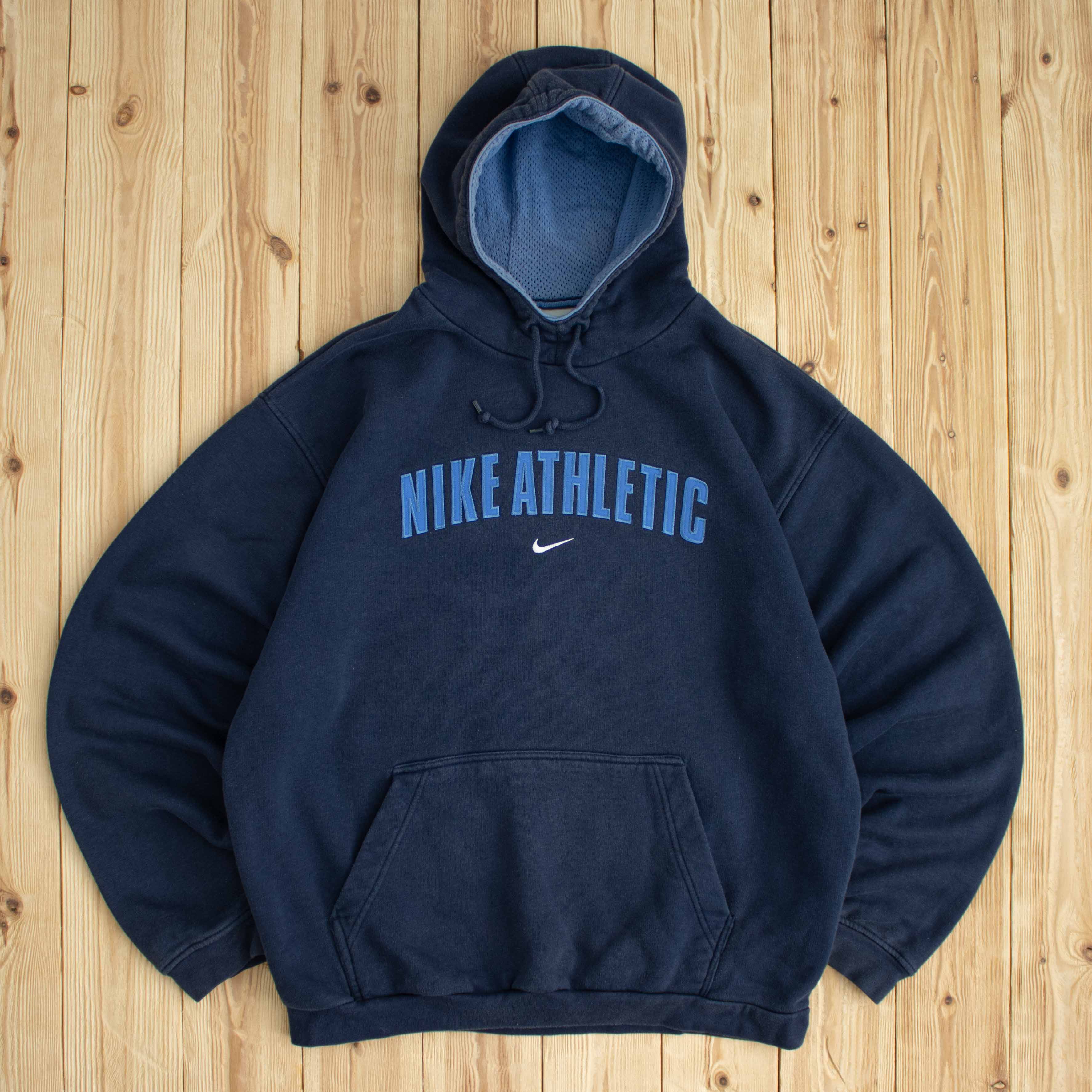 (L) Vintage Nike Athletic Embroidered Hoodie