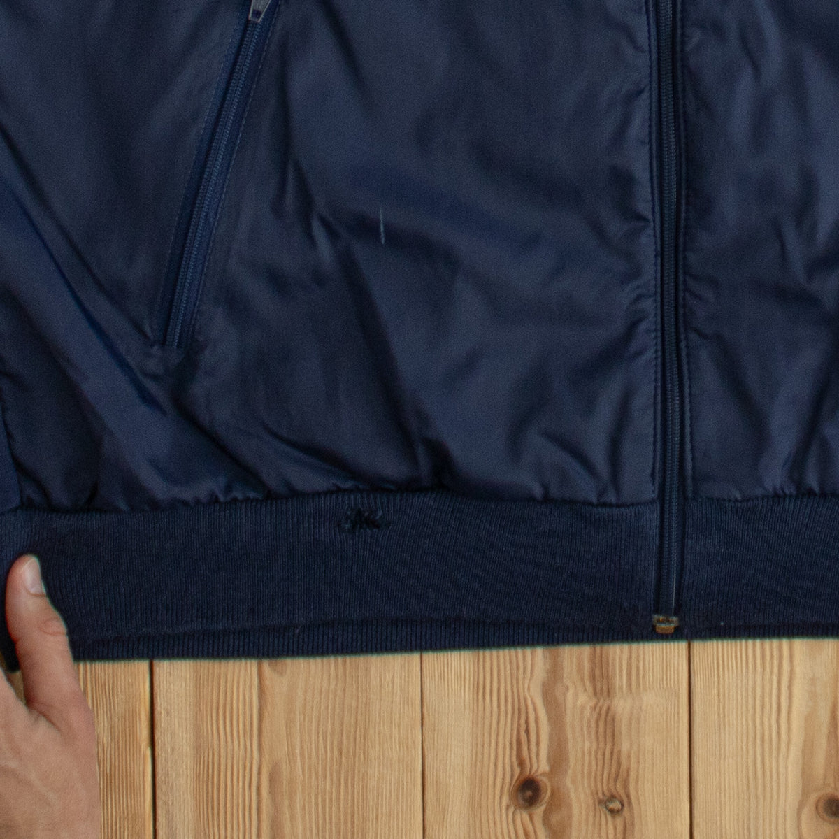 (L) Adidas Vintage Embroidered Jacket Blue