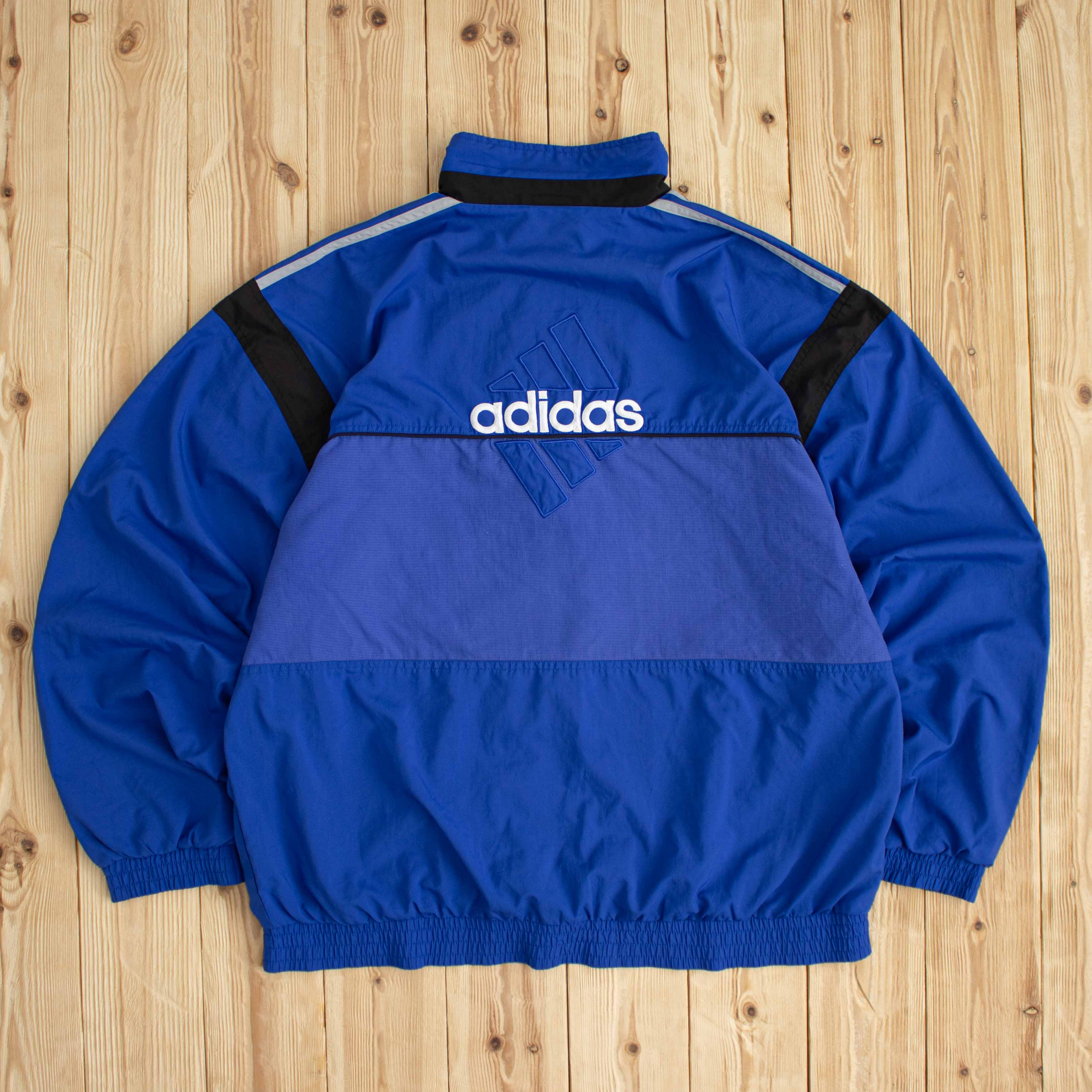 (L/XL) Vintage Adidas Logo Embroidered Jacket