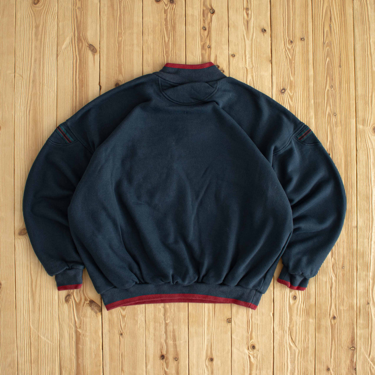 (M) Adidas Front Pocket Vintage Embroidered Sweatshirt Blue