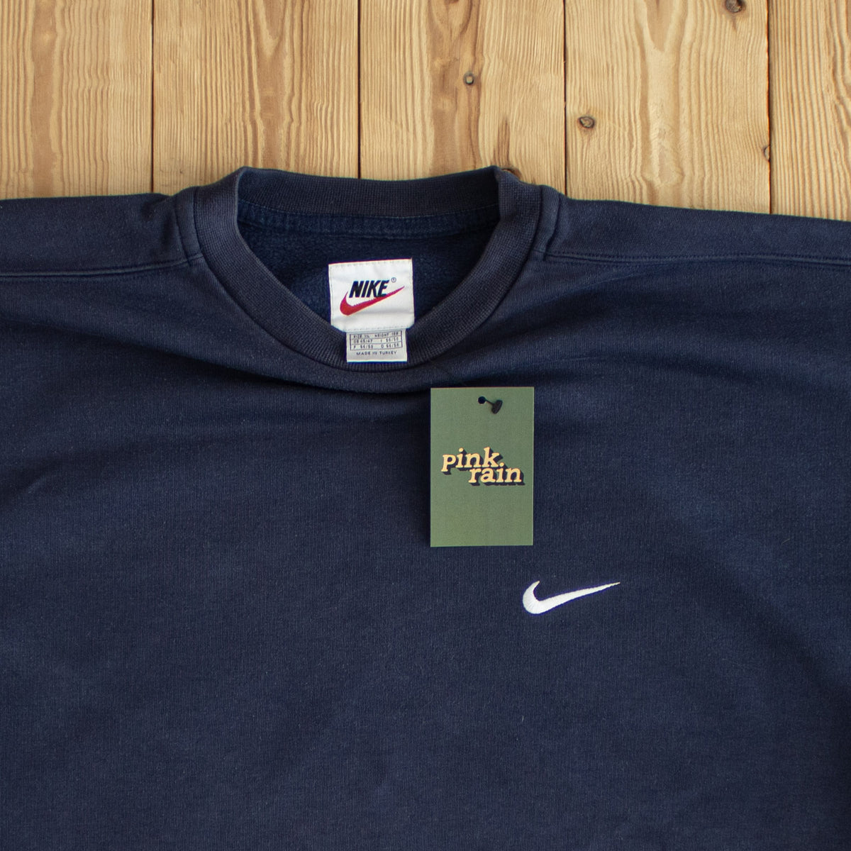(XL) Nike Essential Vintage Embroidered Sweatshirt Blue