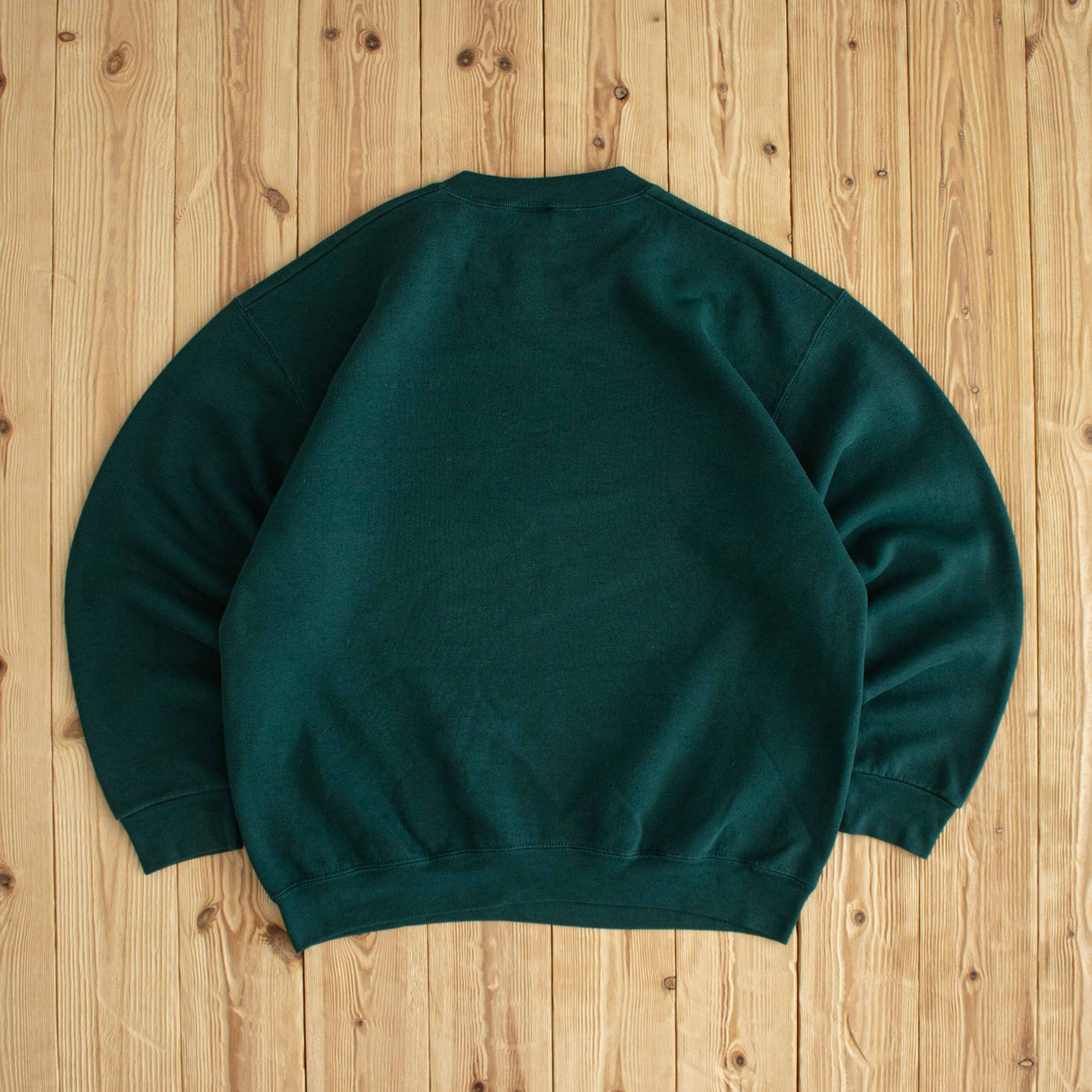 (M) Wilson Athletic Wear Vintage Embroidered Sweatshirt Green