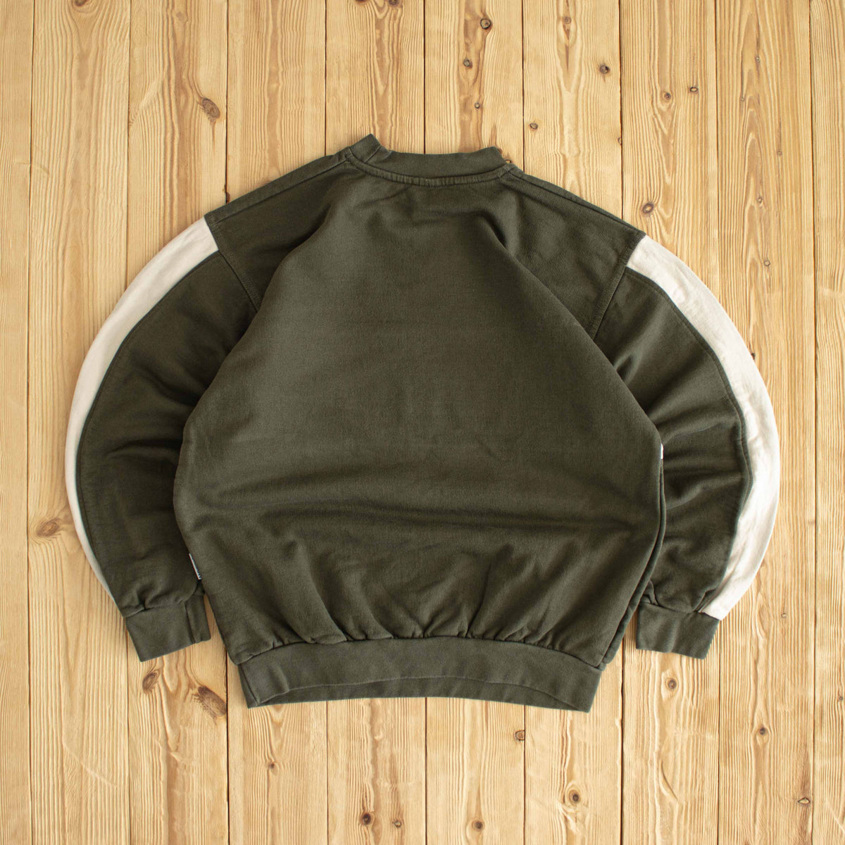 (S/M) Reebok Athletic Department Vintage Sweatshirt Khaki Green