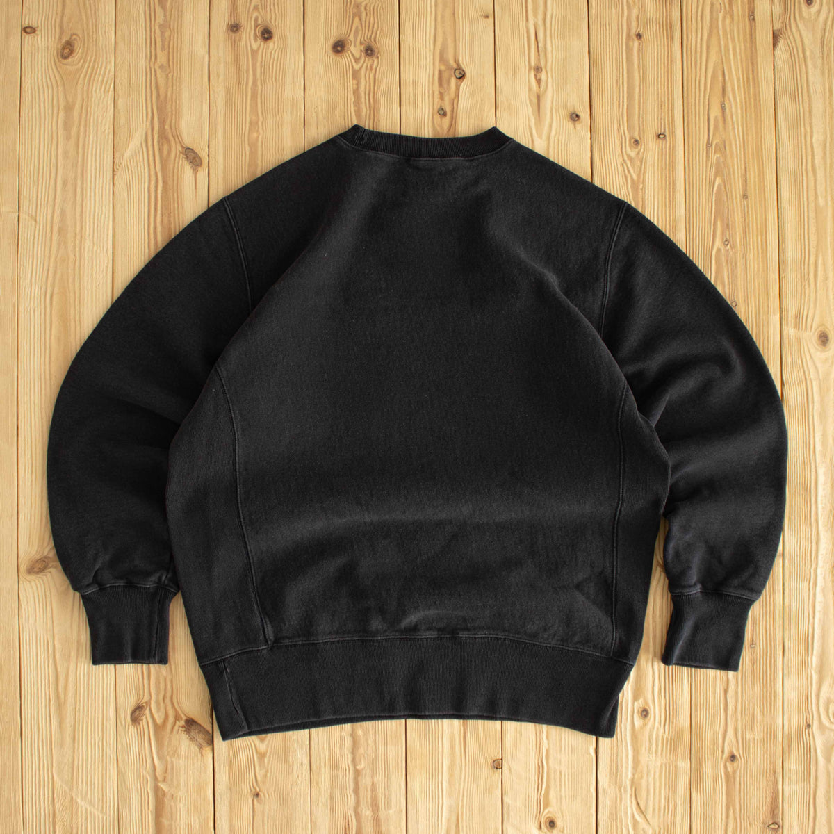 (M) Champion Reverse Weave Spell Out Vintage Embroidered Heavyweight Sweatshirt Black