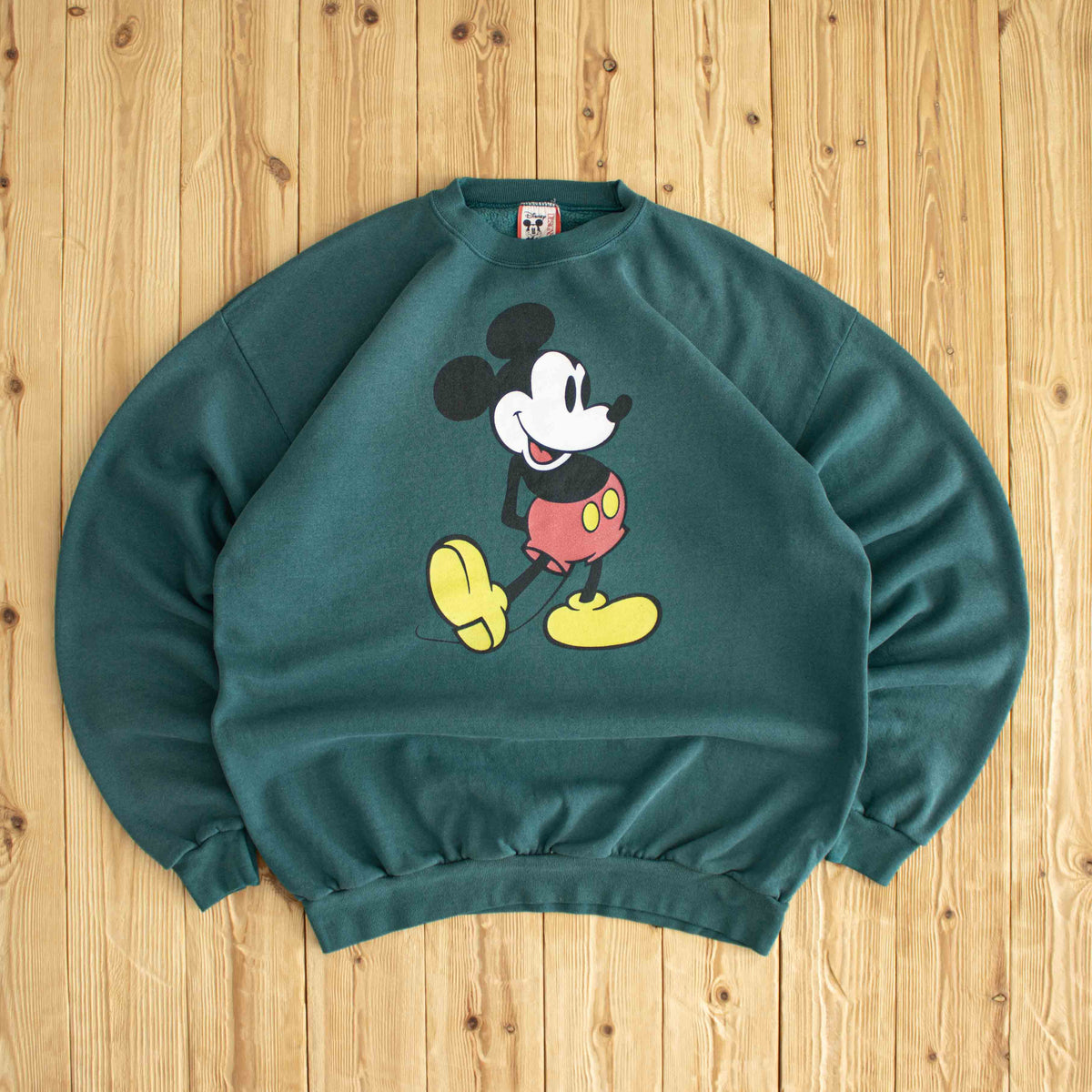 (XL) Disney Mickey Mouse Vintage Sweatshirt Green