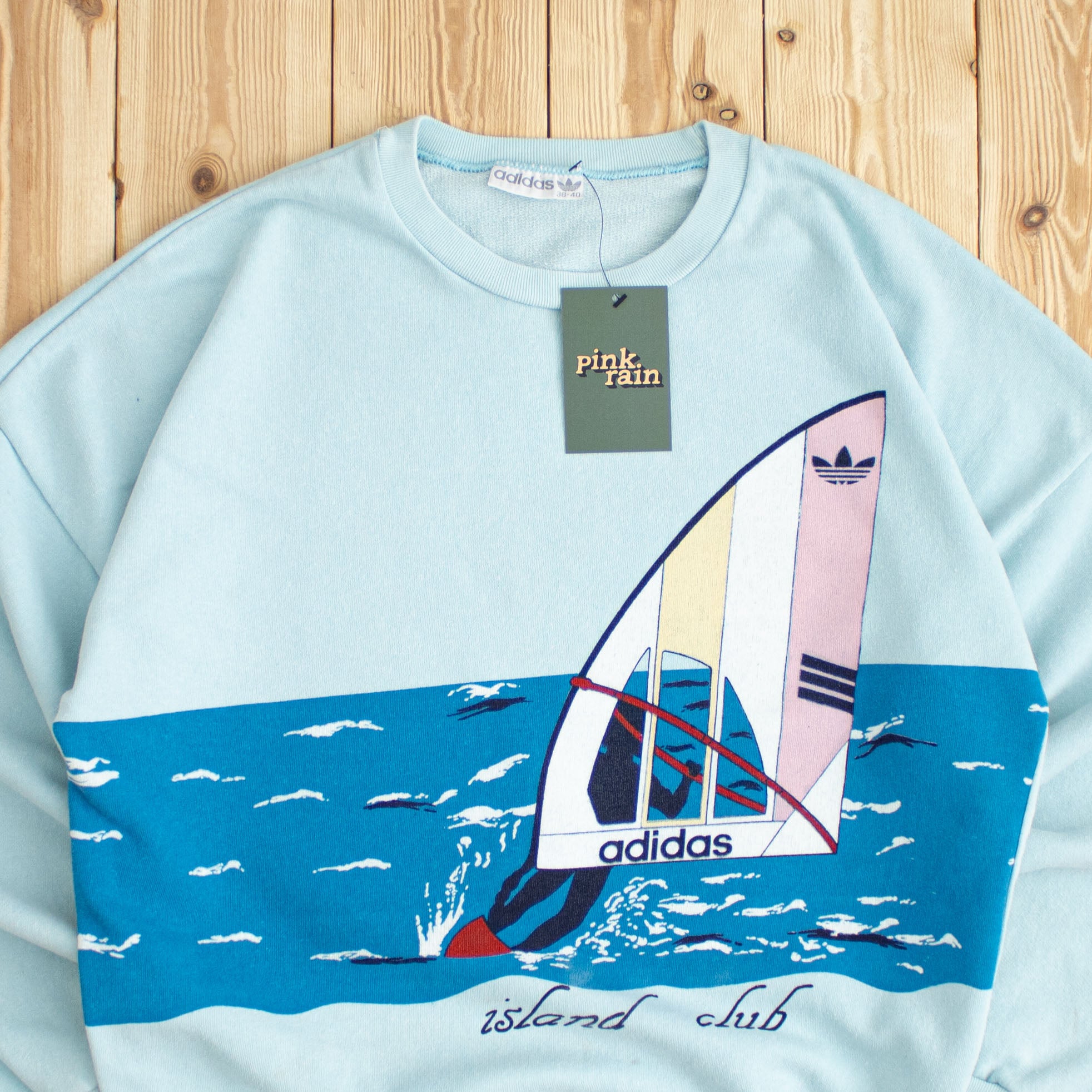 (S) Vintage Adidas Island Club Sailing Sweatshirt