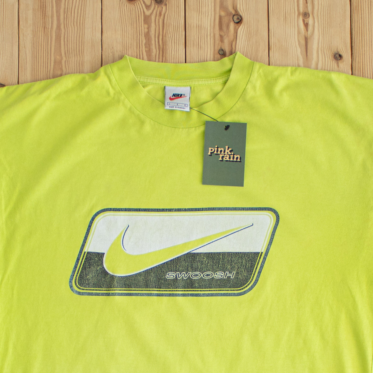 (L) Nike Swoosh Vintage T-Shirt Green
