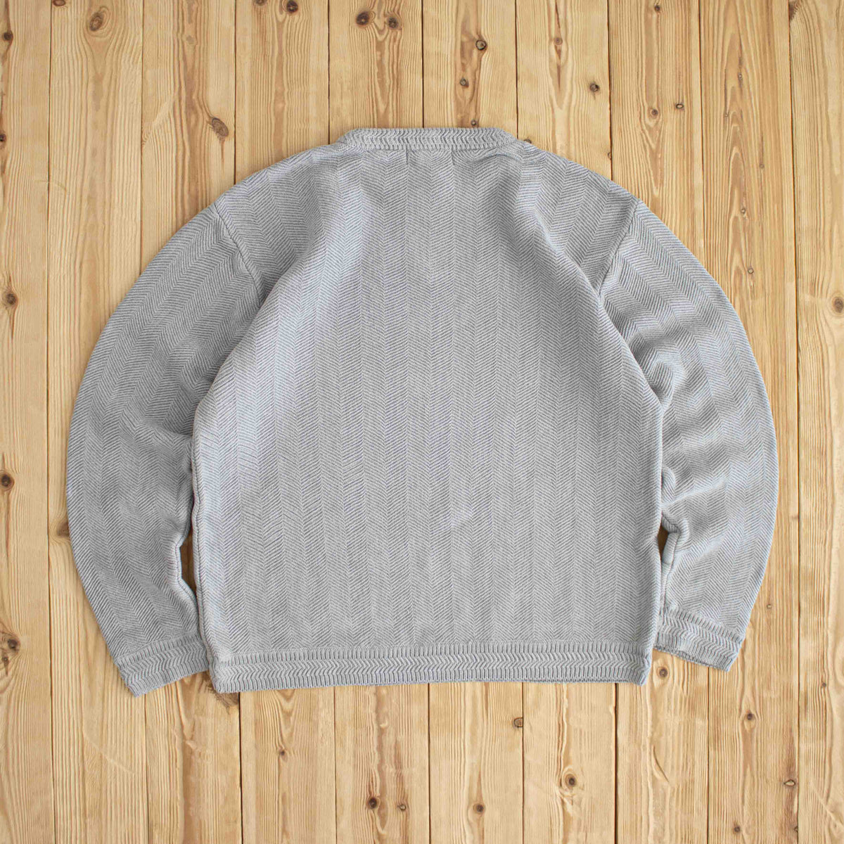(M) Chaps Ralph Lauren Vintage Embroidered Sweater Gray