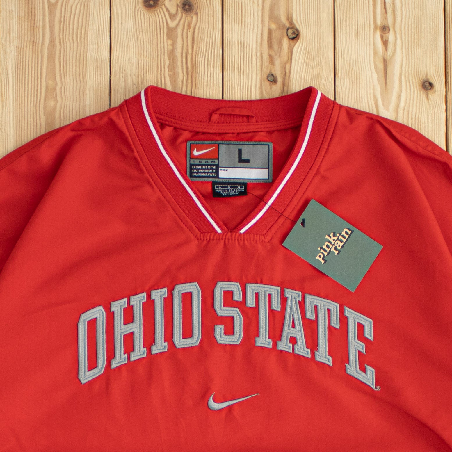 (L) Vintage Nike Ohio State Embroidered Windbreaker