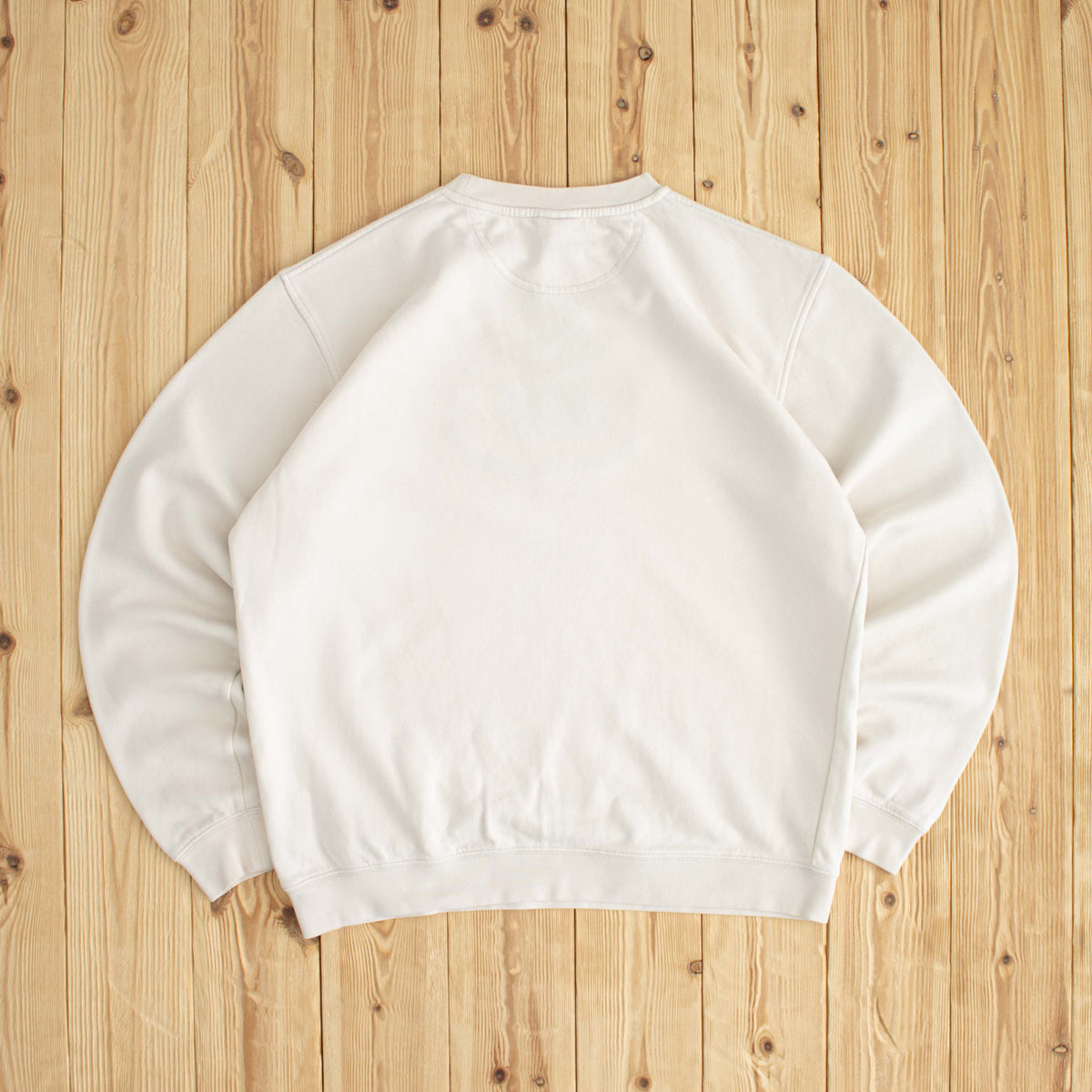 (M) Nike Spell Out Vintage Embroidered Sweatshirt Beige