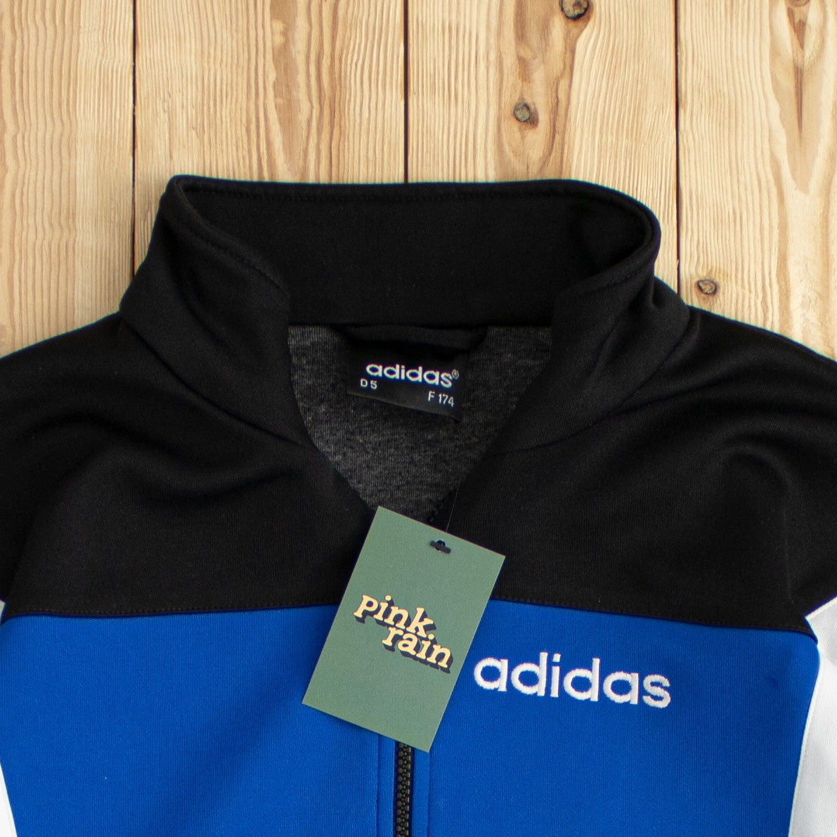 (M) Vintage Adidas Embroidered Full-Zip Sweatshirt