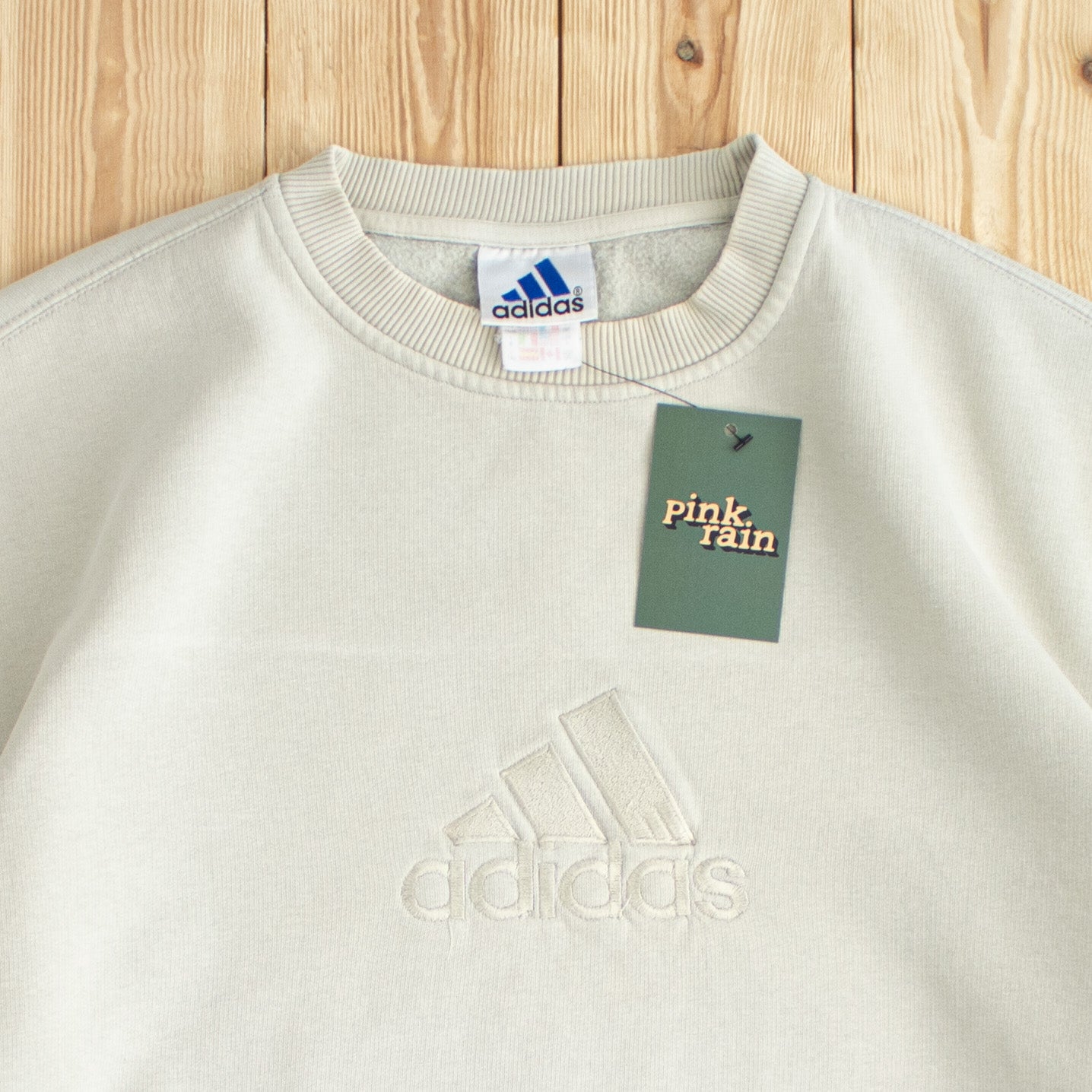 (L) Vintage Adidas Logo Embroidered Sweatshirt
