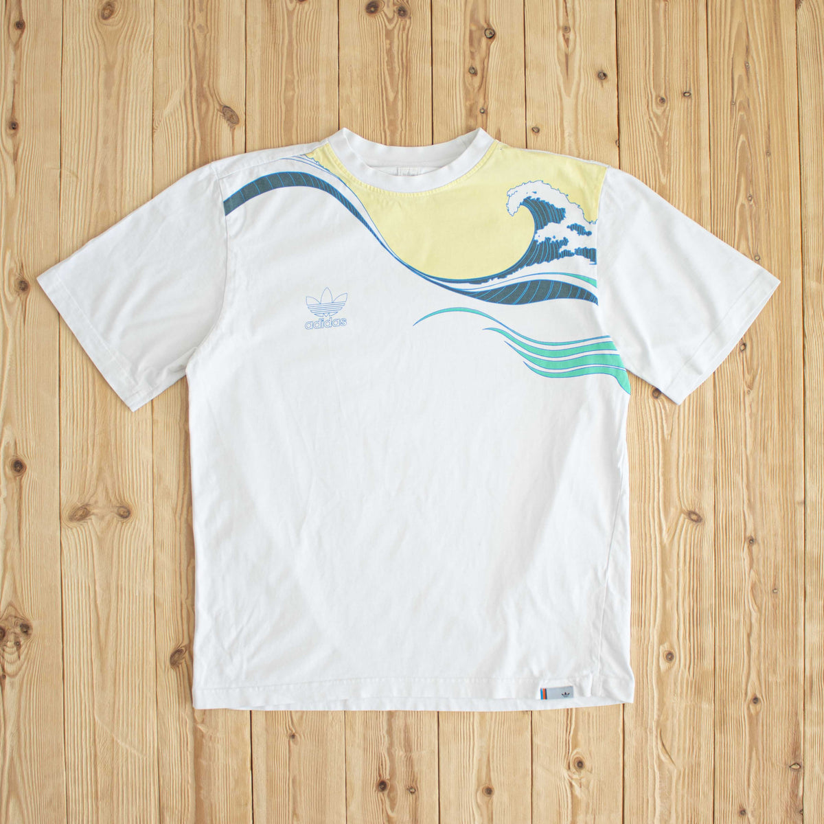 (M/L) Adidas Wave Ivan Lendl Vintage T-Shirt White