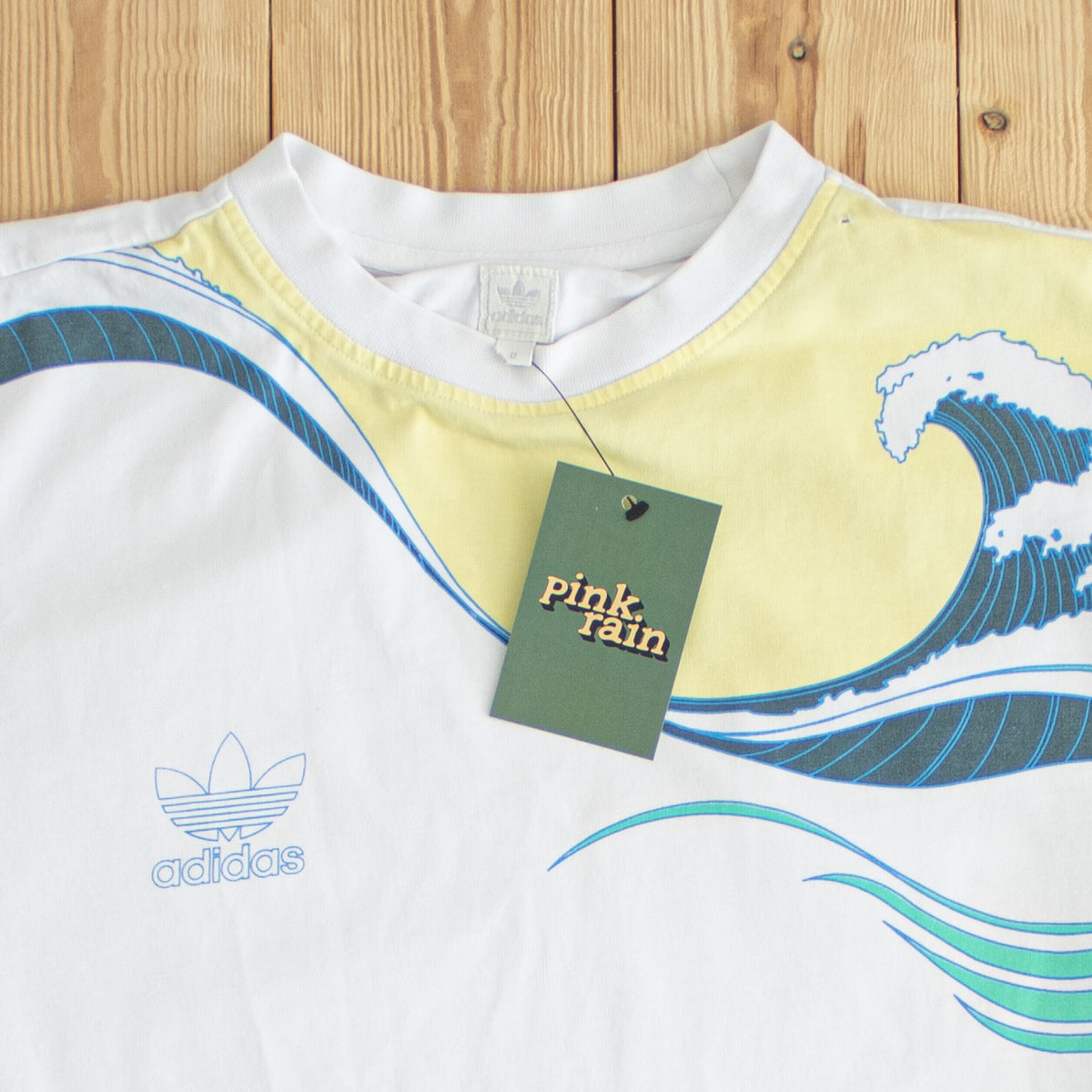 (M/L) Adidas Wave Ivan Lendl Vintage T-Shirt White