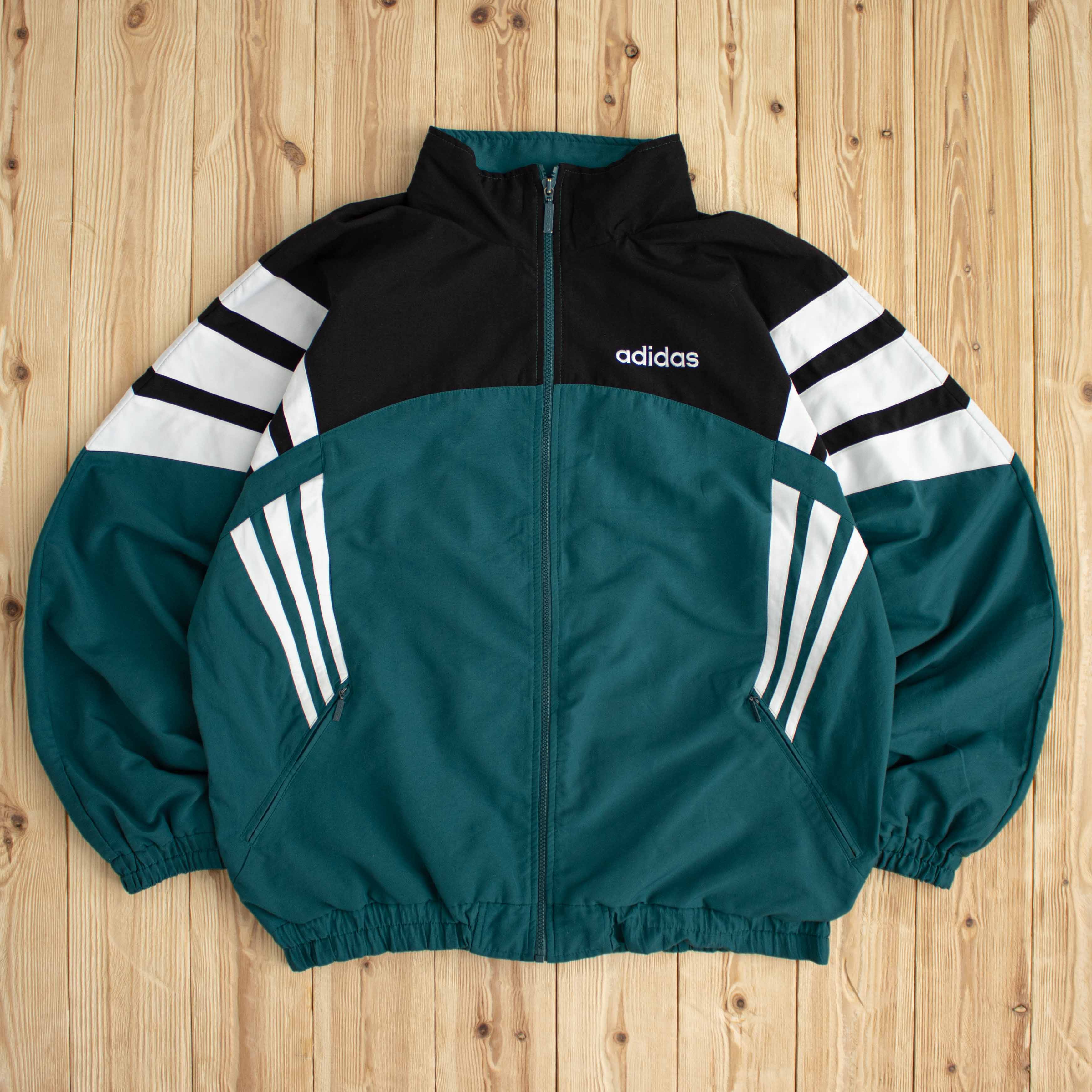 (XL) Vintage Adidas Embroidered Jacket