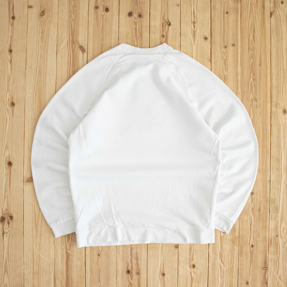 (L) Adidas Vintage Embroidered Sweatshirt White