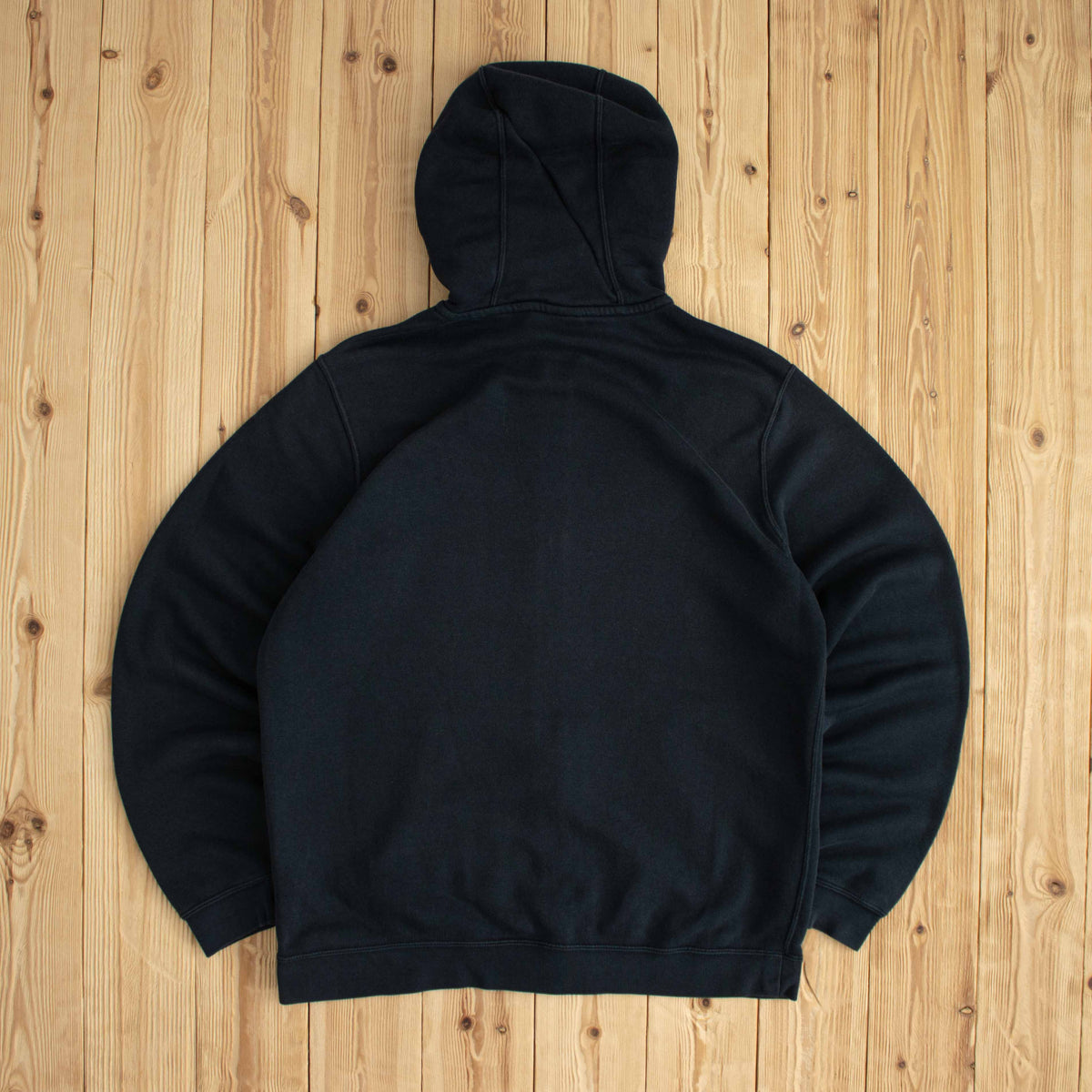 (M/L) Nike Vintage Essential Embroidered Full-Zip Sweatshirt Black