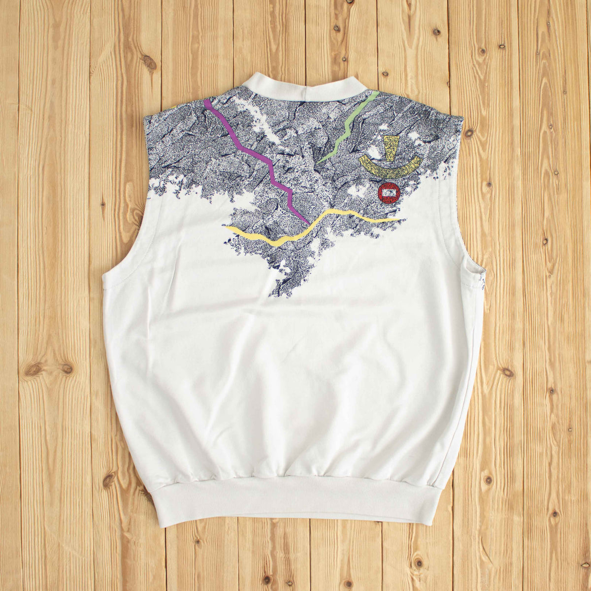 (L) Adidas Stefan Edberg Vintage Embroidered Vest White