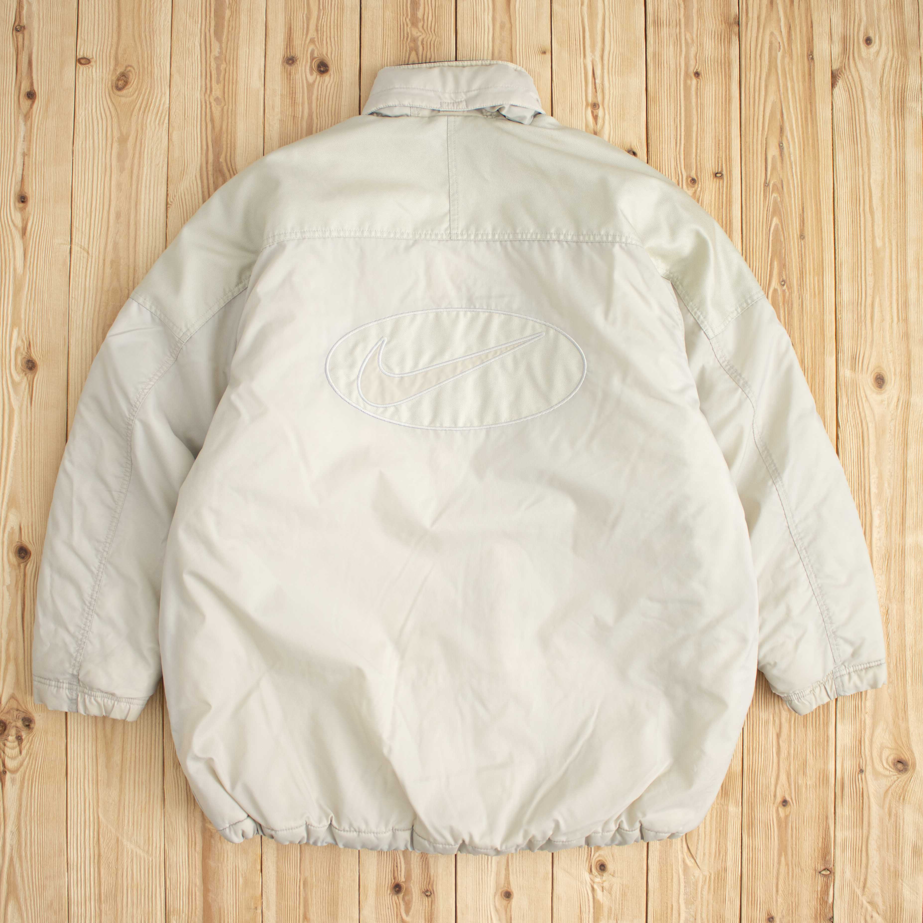 (XL) Vintage Nike Logo Embroidered Puffer Jacket