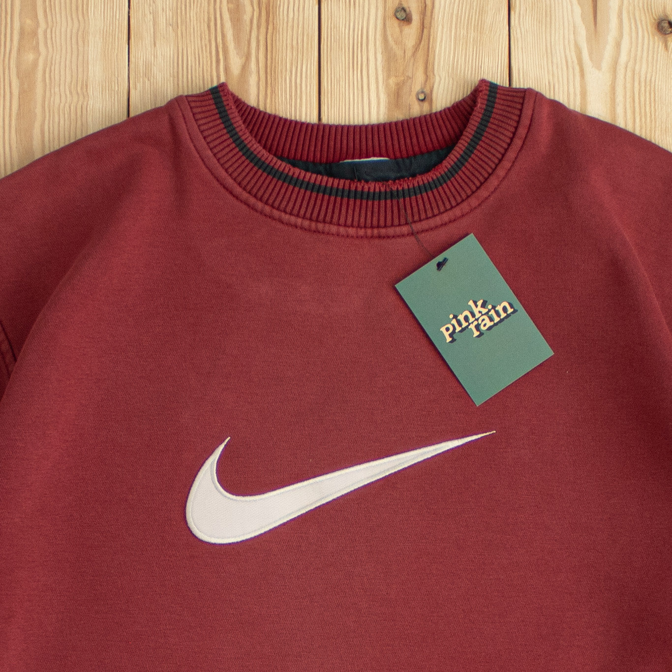 (L) Vintage Nike Swoosh Embroidered Sweatshirt