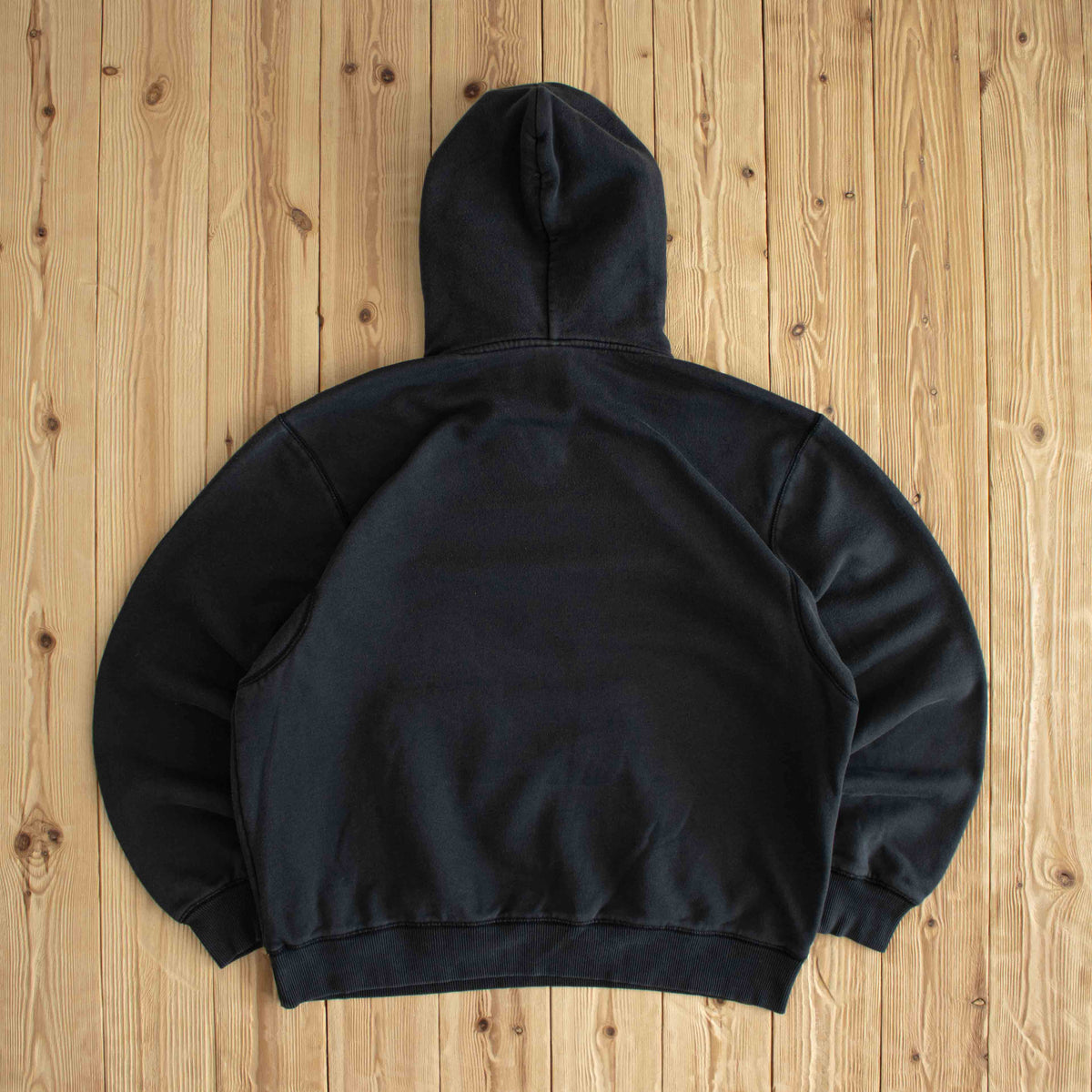 (M/L) Nike Vintage Essential Embroidered Hoodie Black