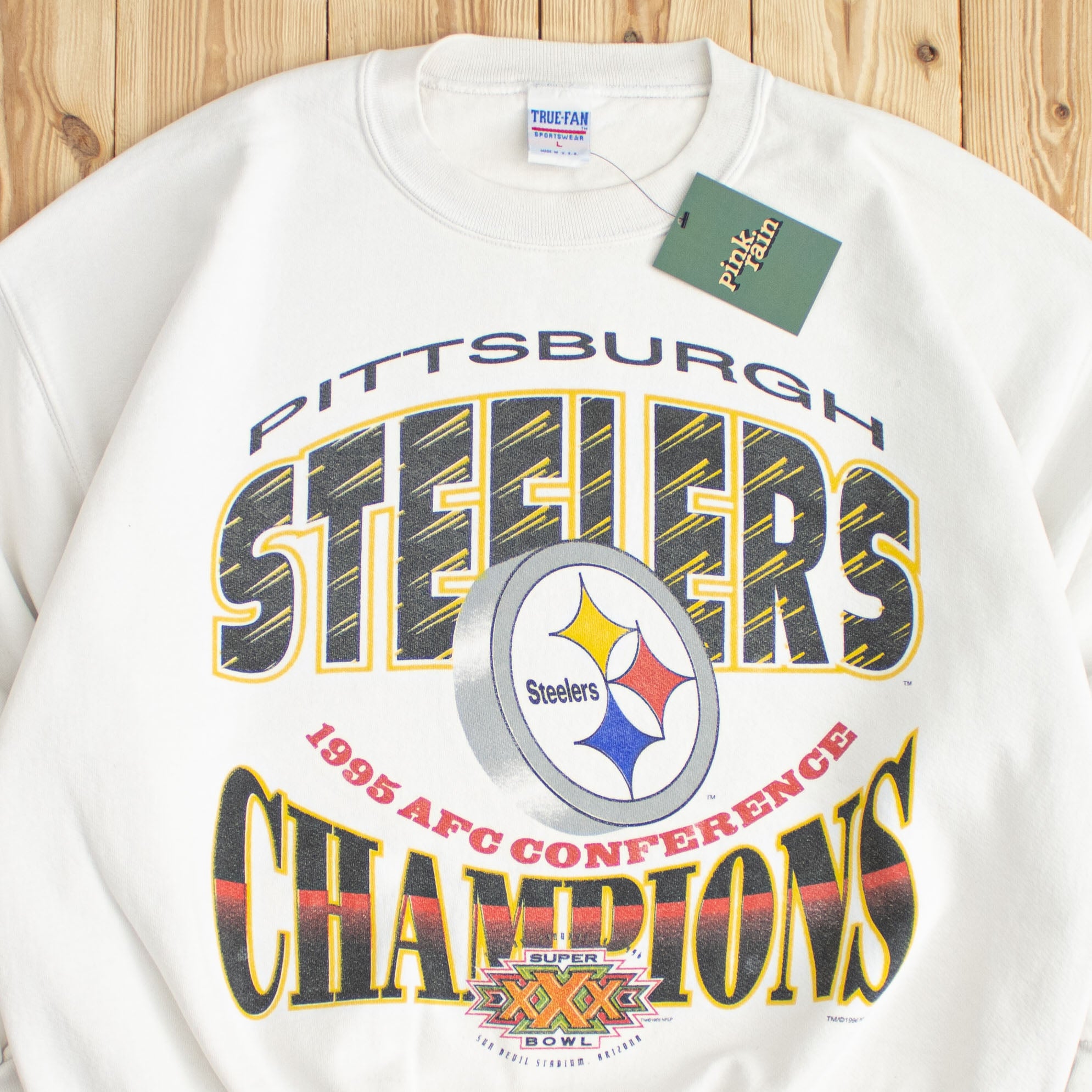 (L) 1995 NFL Steelers AFC Conference Champions Sweatshirt