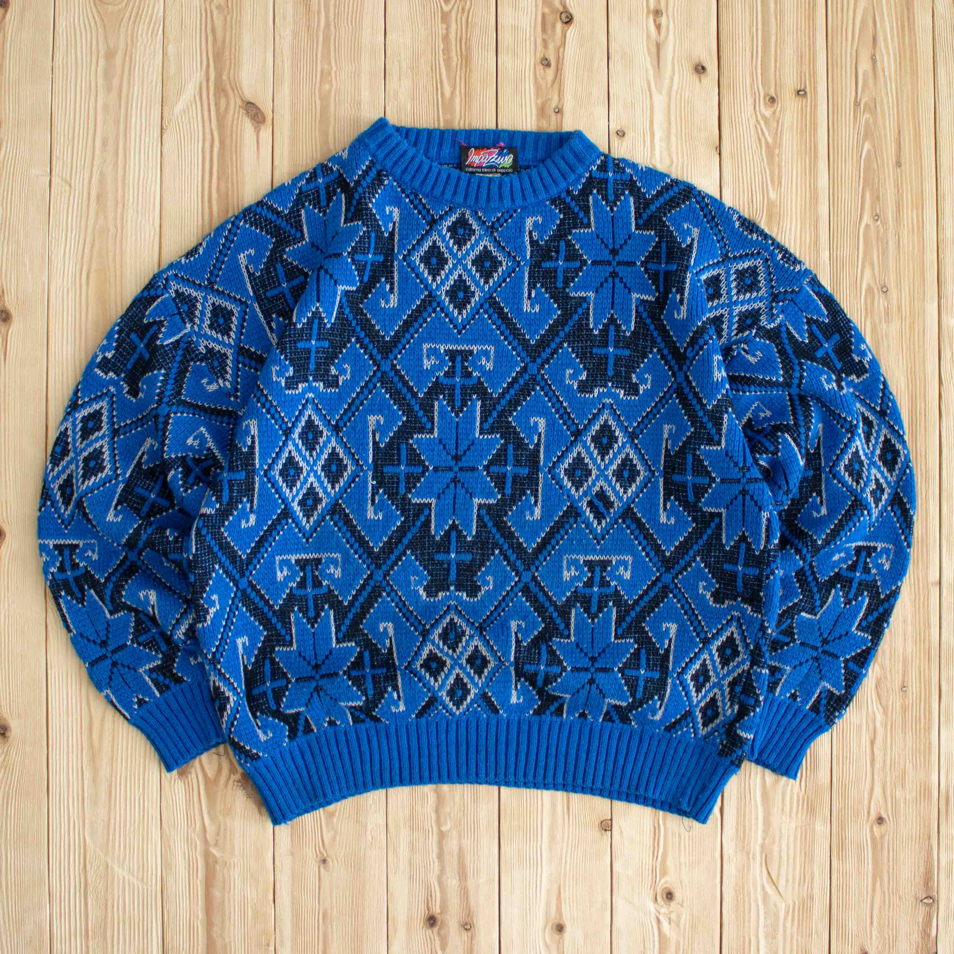 (M/L) Vintage Snowflake Sweater