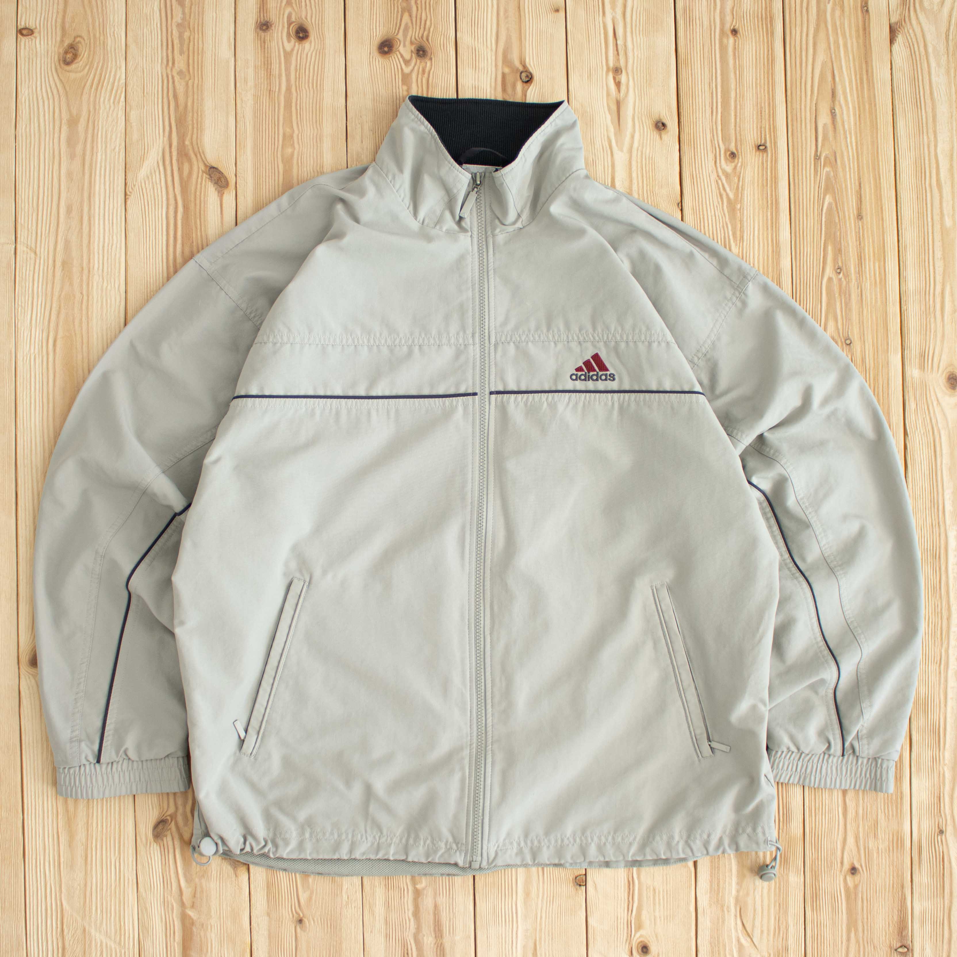 (L/XL) Vintage Adidas Logo Embroidered Jacket