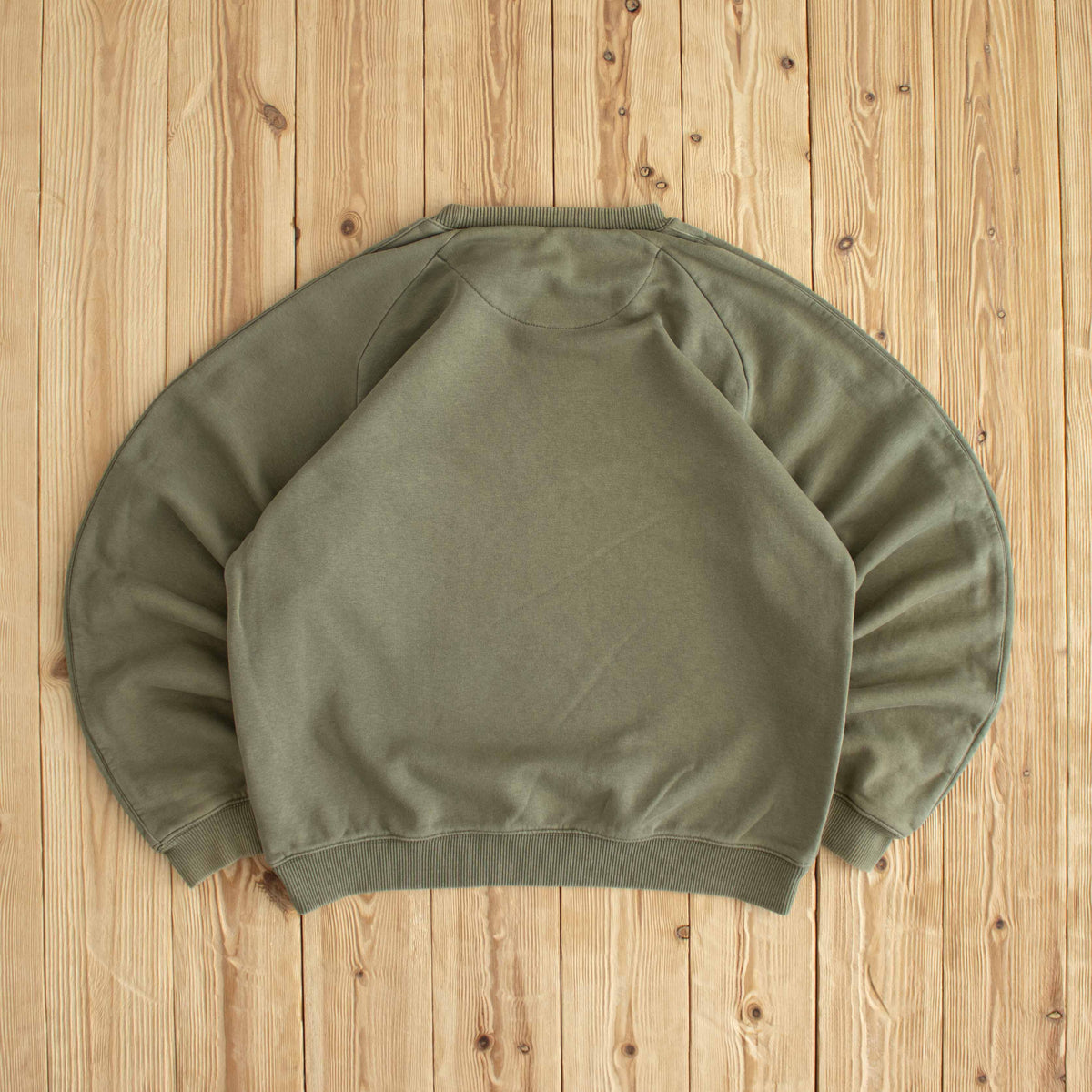 (M) Nike Logo Vintage Embroidered Sweatshirt Khaki Green