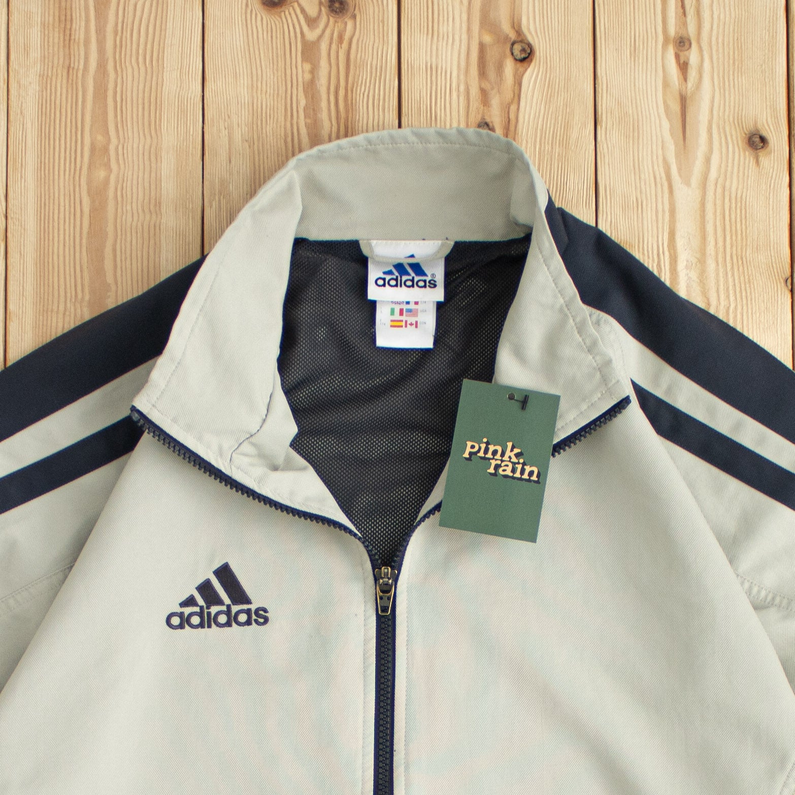 (L) Vintage Adidas Climalite Embroidered Jacket